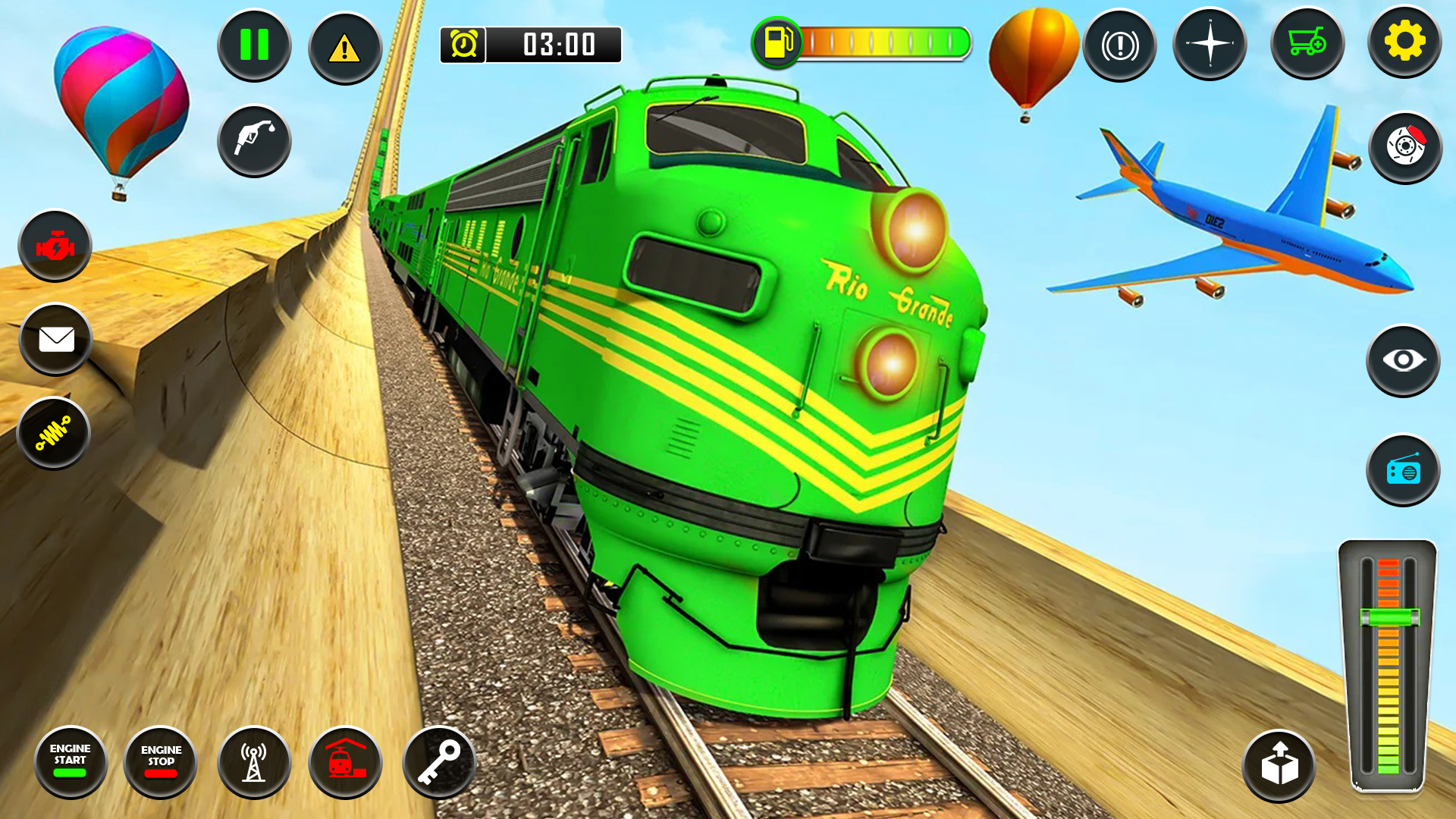 اسکرین شات 1 برنامه Mega Ramp Train Stunt Game