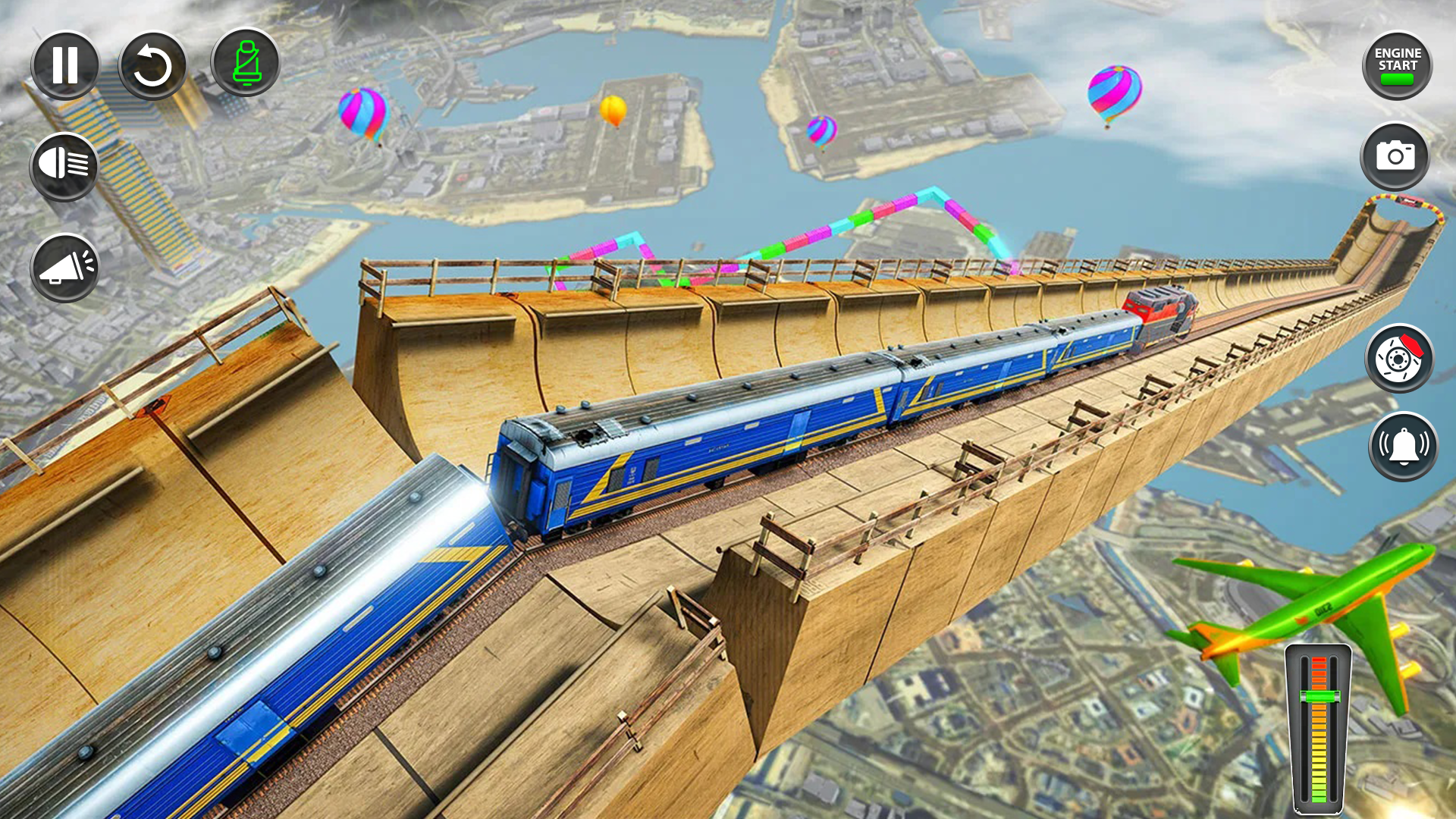 اسکرین شات 3 برنامه Mega Ramp Train Stunt Game