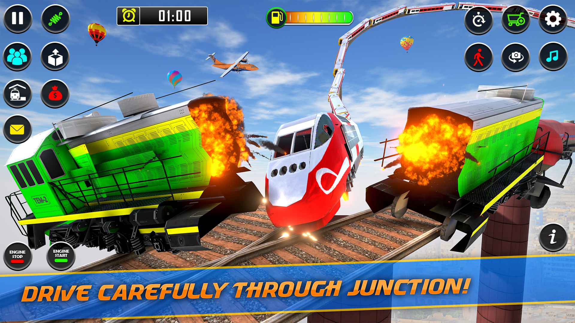 اسکرین شات 5 برنامه Mega Ramp Train Stunt Game