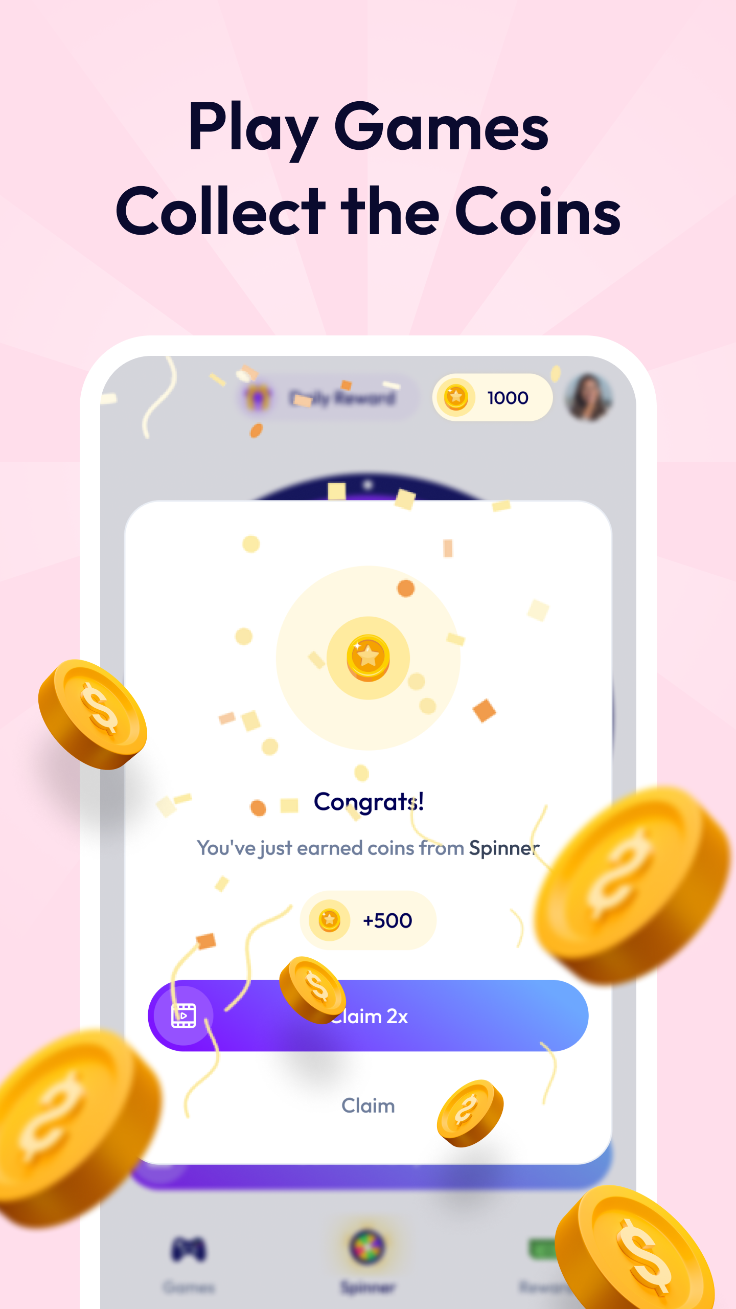 اسکرین شات 3 برنامه Richie Games - Play & Earn