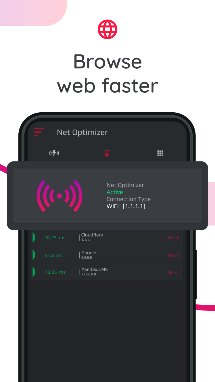 اسکرین شات 5 برنامه Net Optimizer: Optimize Ping