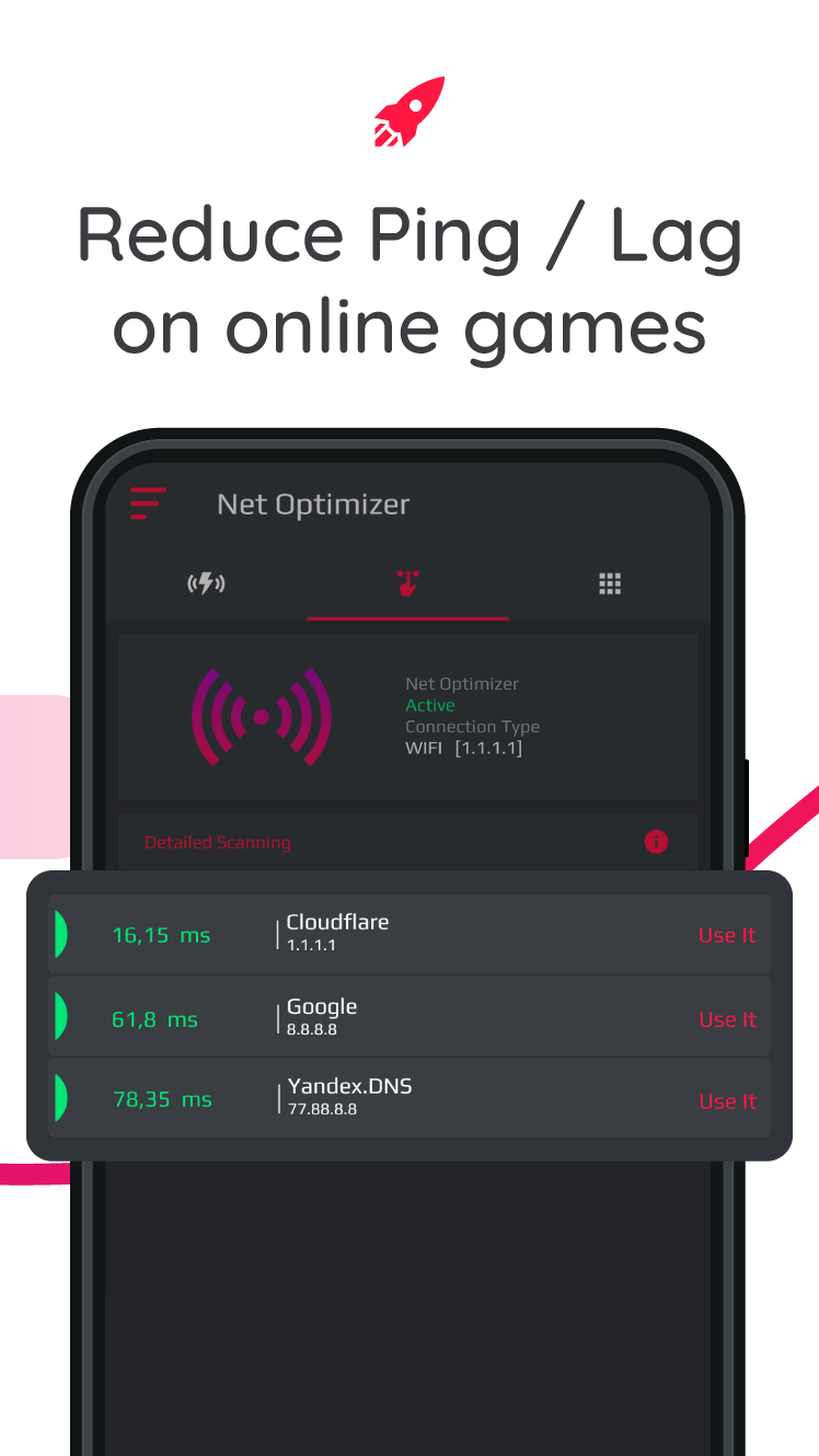 اسکرین شات 6 برنامه Net Optimizer: Optimize Ping