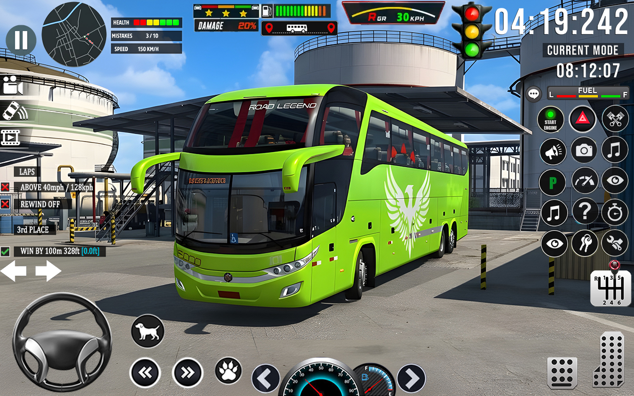اسکرین شات 7 بازی US Highway Bus Driving Game