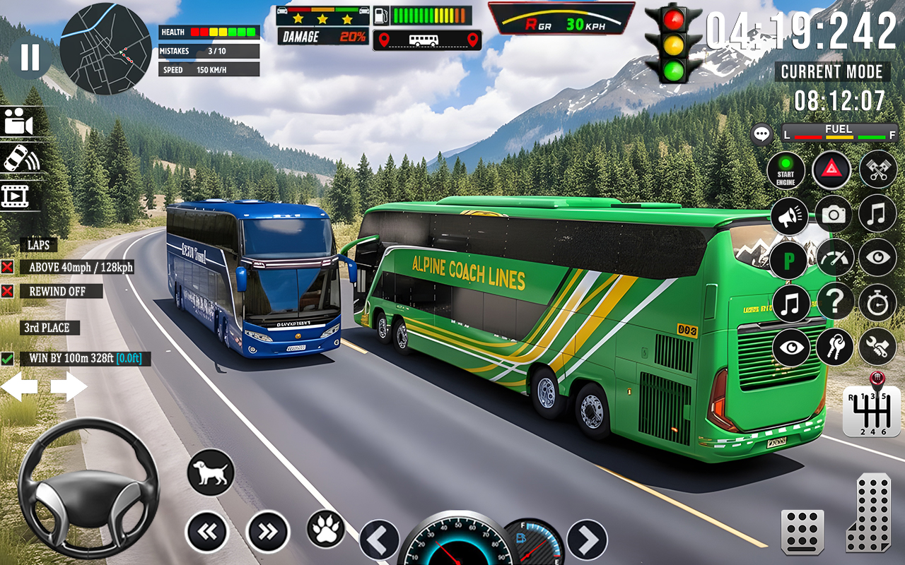 اسکرین شات 4 بازی US Highway Bus Driving Game