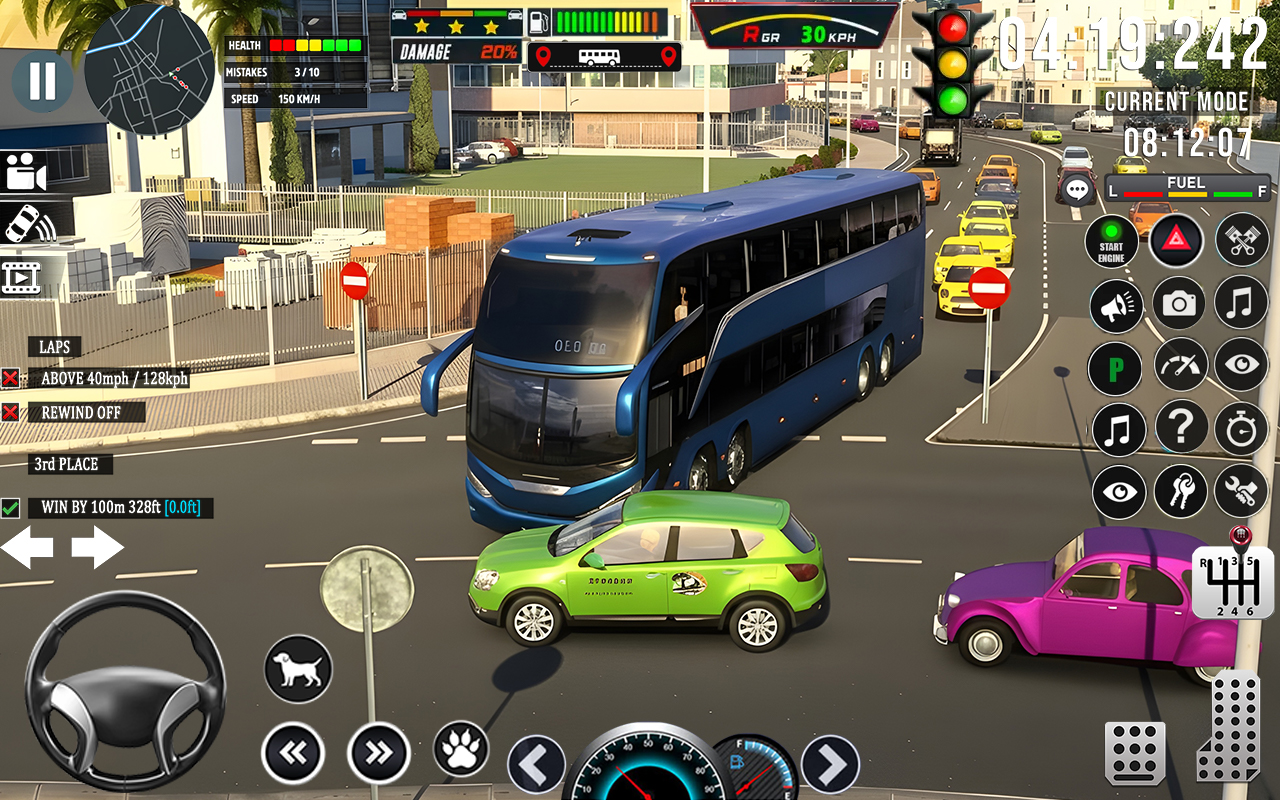 اسکرین شات 1 بازی US Highway Bus Driving Game