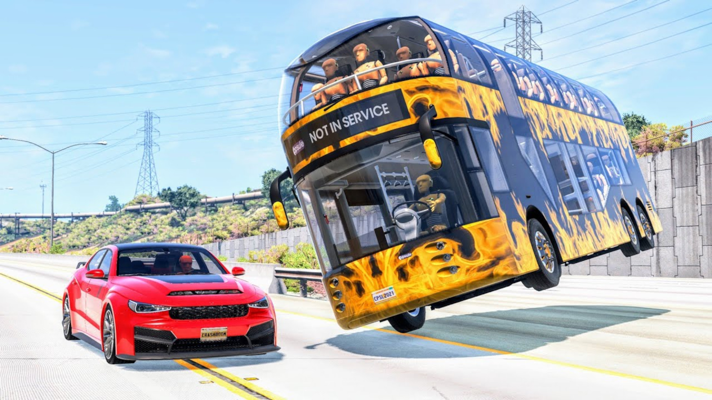 اسکرین شات 1 بازی Bus Crash Car Simulation 3D