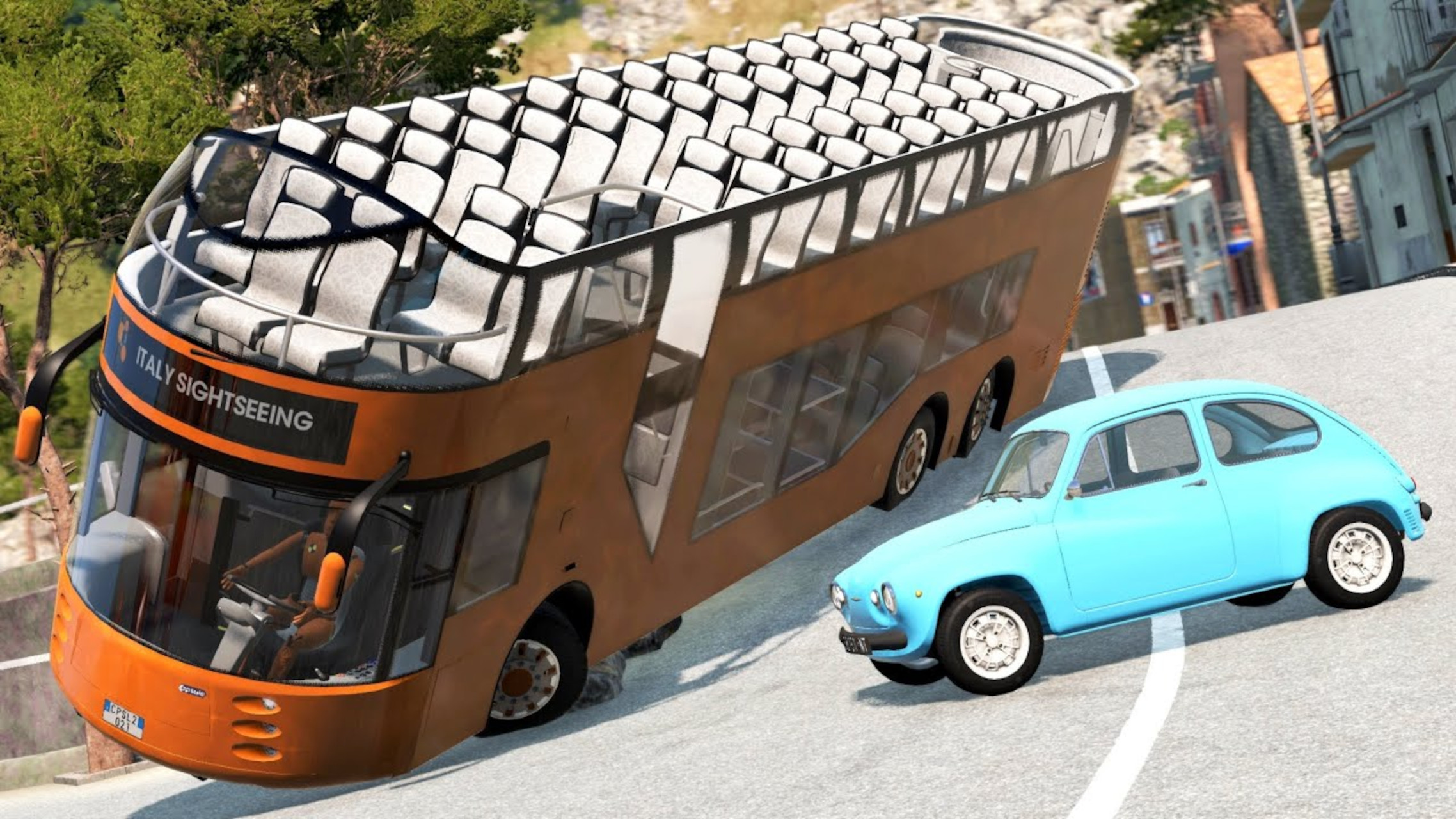 اسکرین شات 3 بازی Bus Crash Car Simulation 3D
