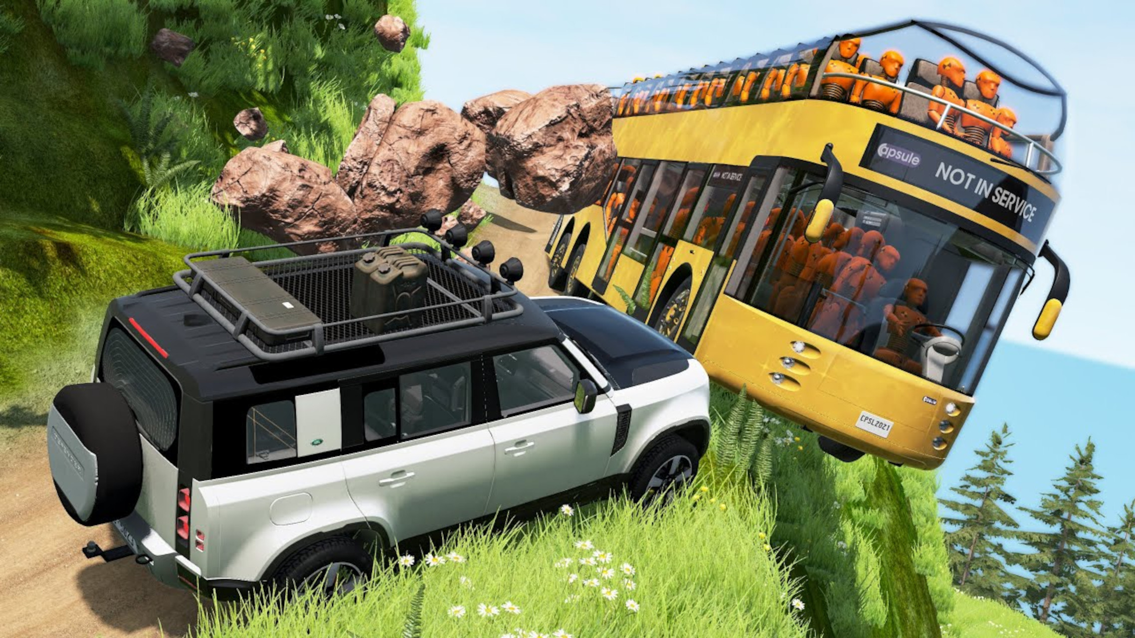 اسکرین شات 2 بازی Bus Crash Car Simulation 3D