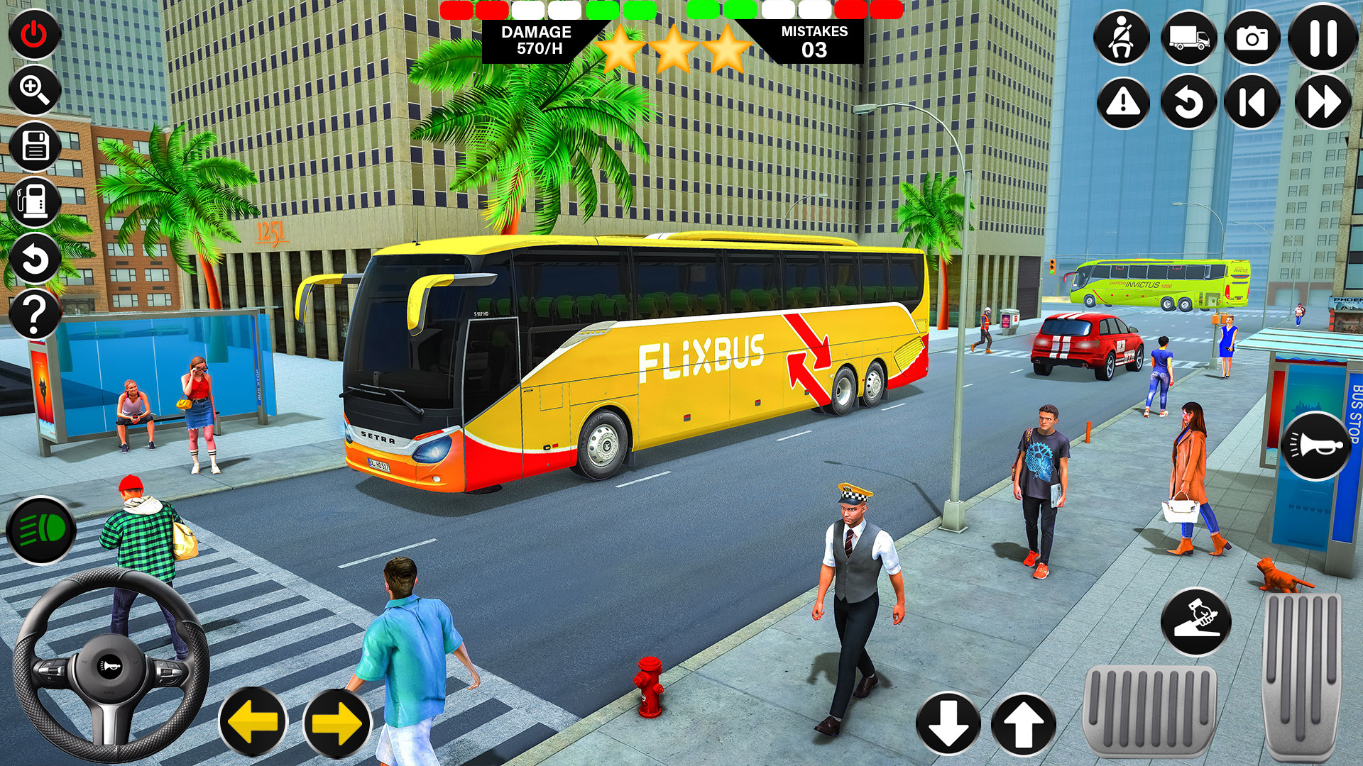 اسکرین شات 4 بازی Passenger Bus Driving Games 3D