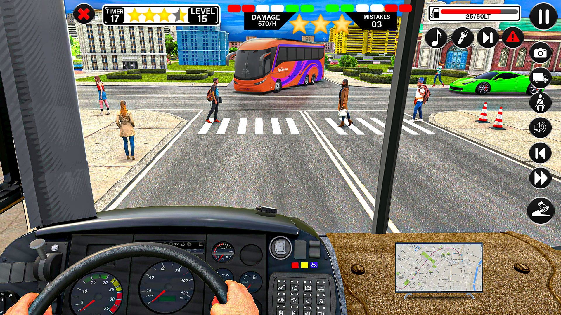 اسکرین شات 5 بازی Passenger Bus Driving Games 3D