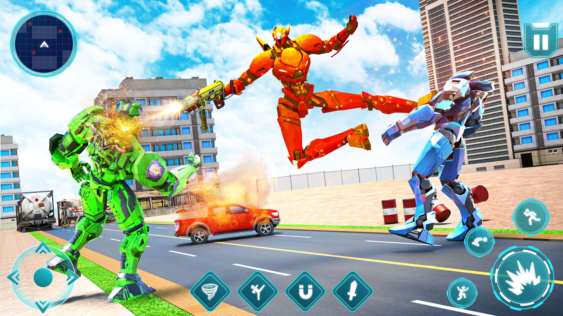 اسکرین شات 3 بازی Multi Robot Games - Robot Wars