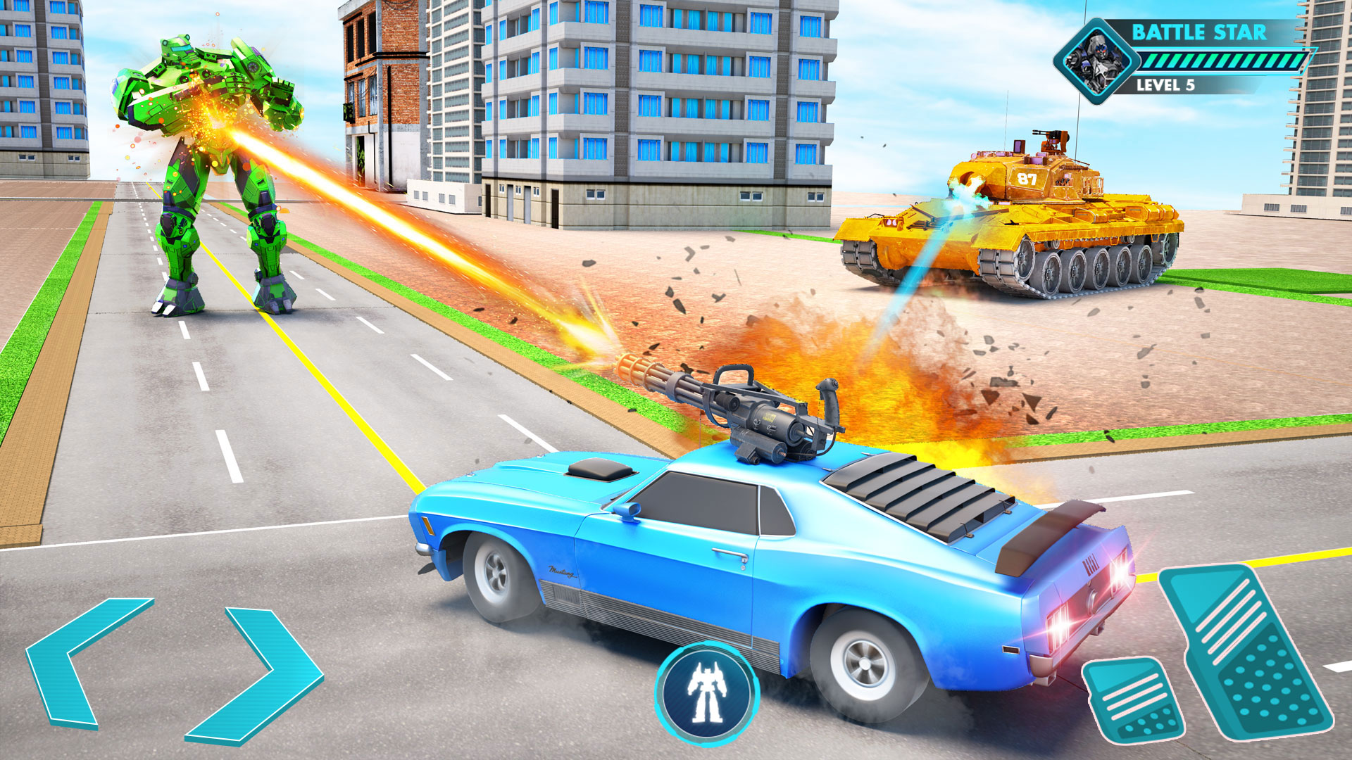 اسکرین شات 5 بازی Multi Robot Games - Robot Wars