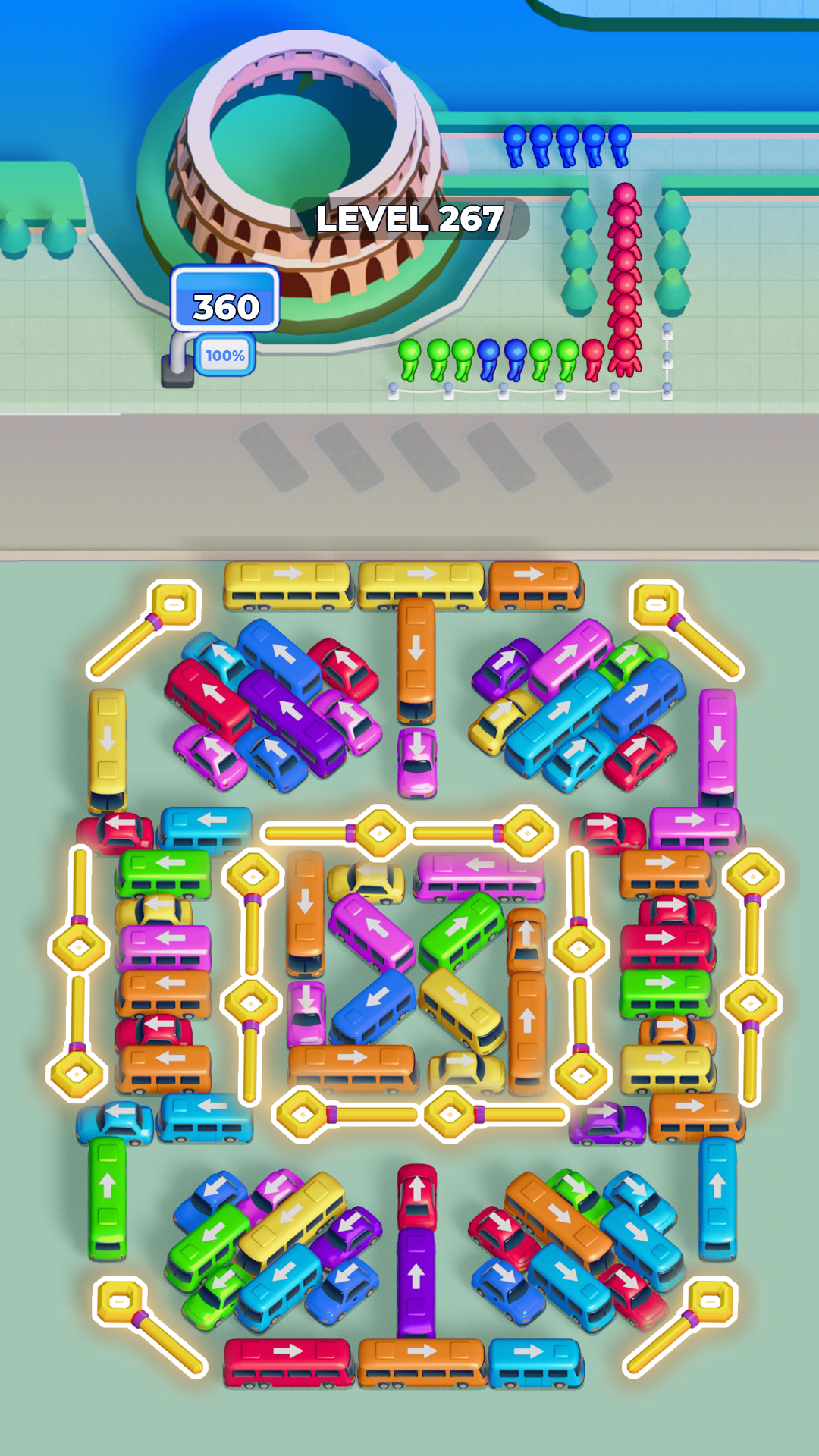 اسکرین شات 4 بازی Bus Sort: Color Parking Jam