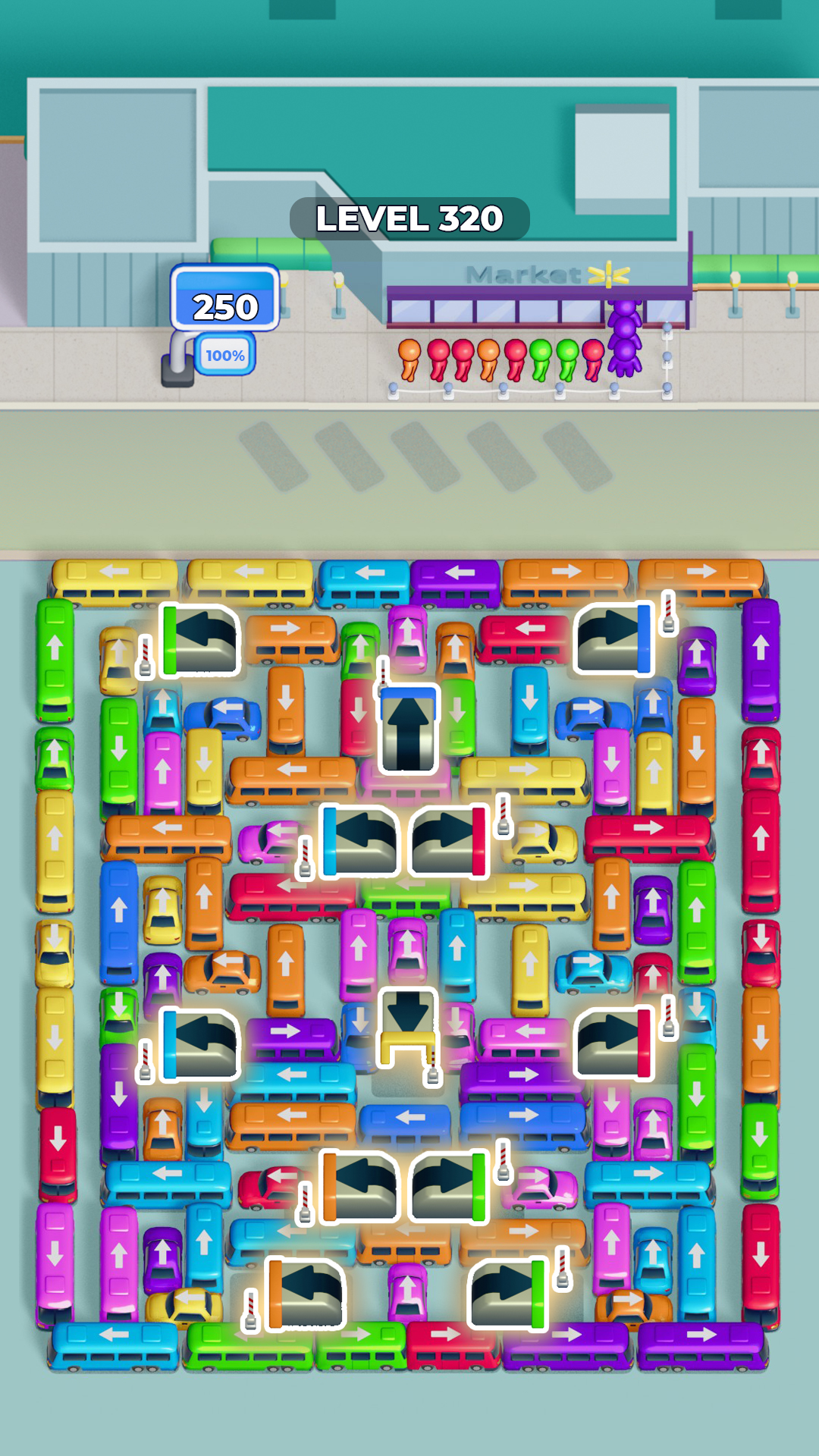 اسکرین شات 2 بازی Bus Sort: Color Parking Jam