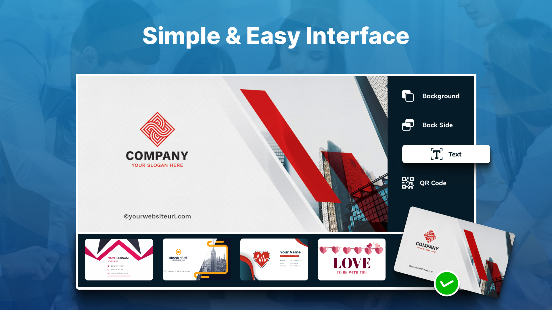 اسکرین شات 6 برنامه Business Card Maker & Creator
