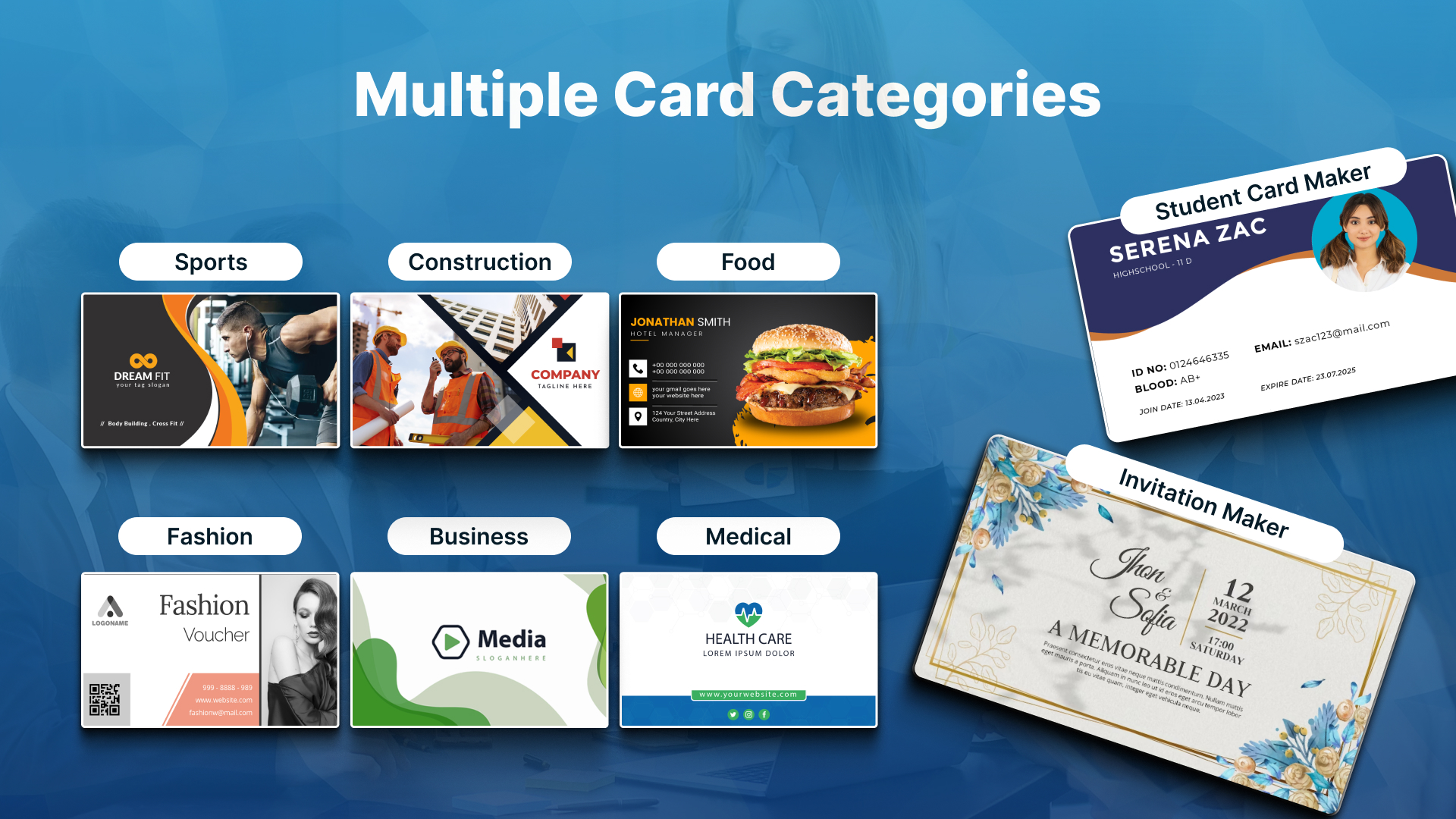 اسکرین شات 2 برنامه Business Card Maker & Creator