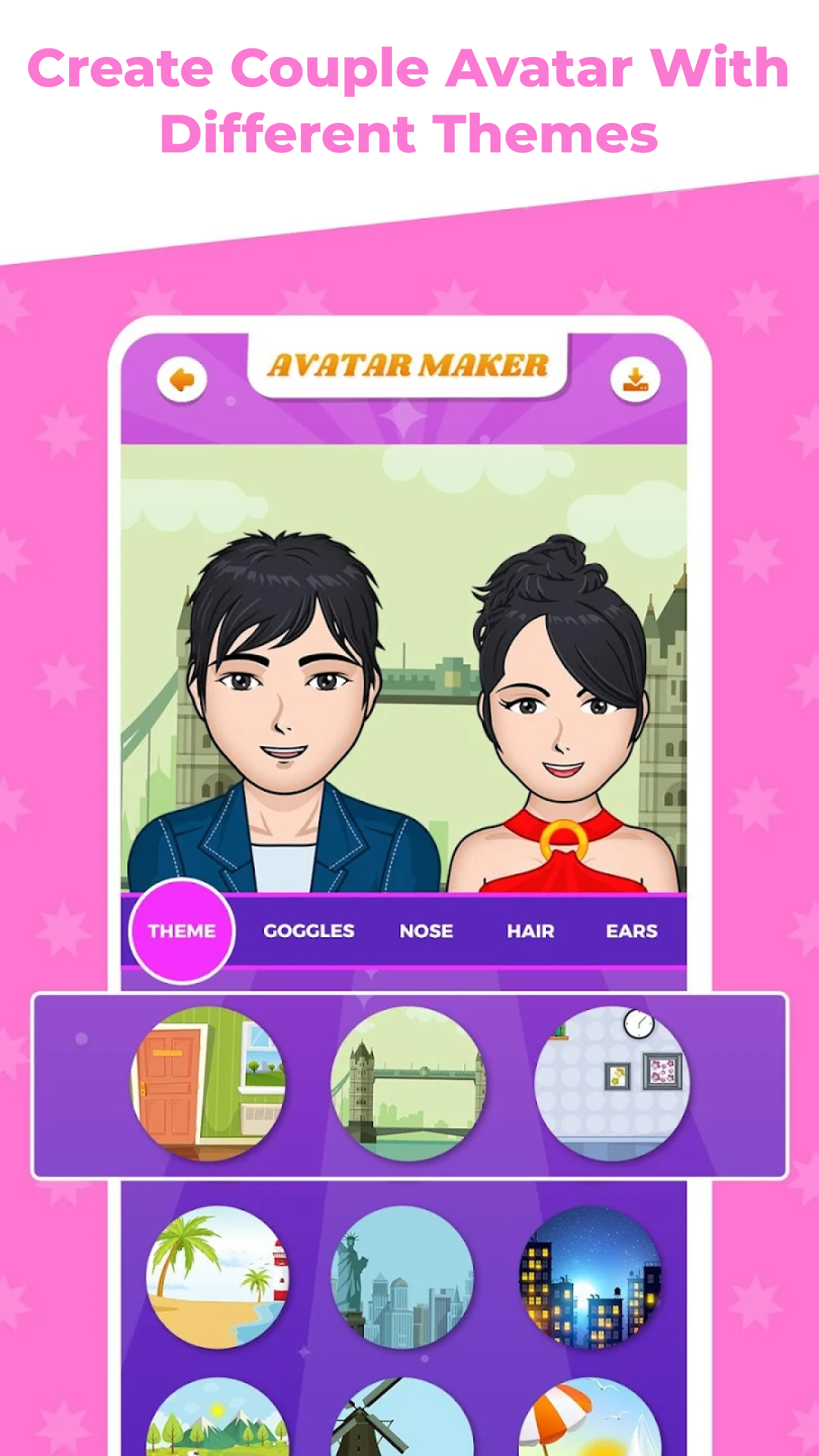 اسکرین شات 4 برنامه Avatar Maker Cartoon Character