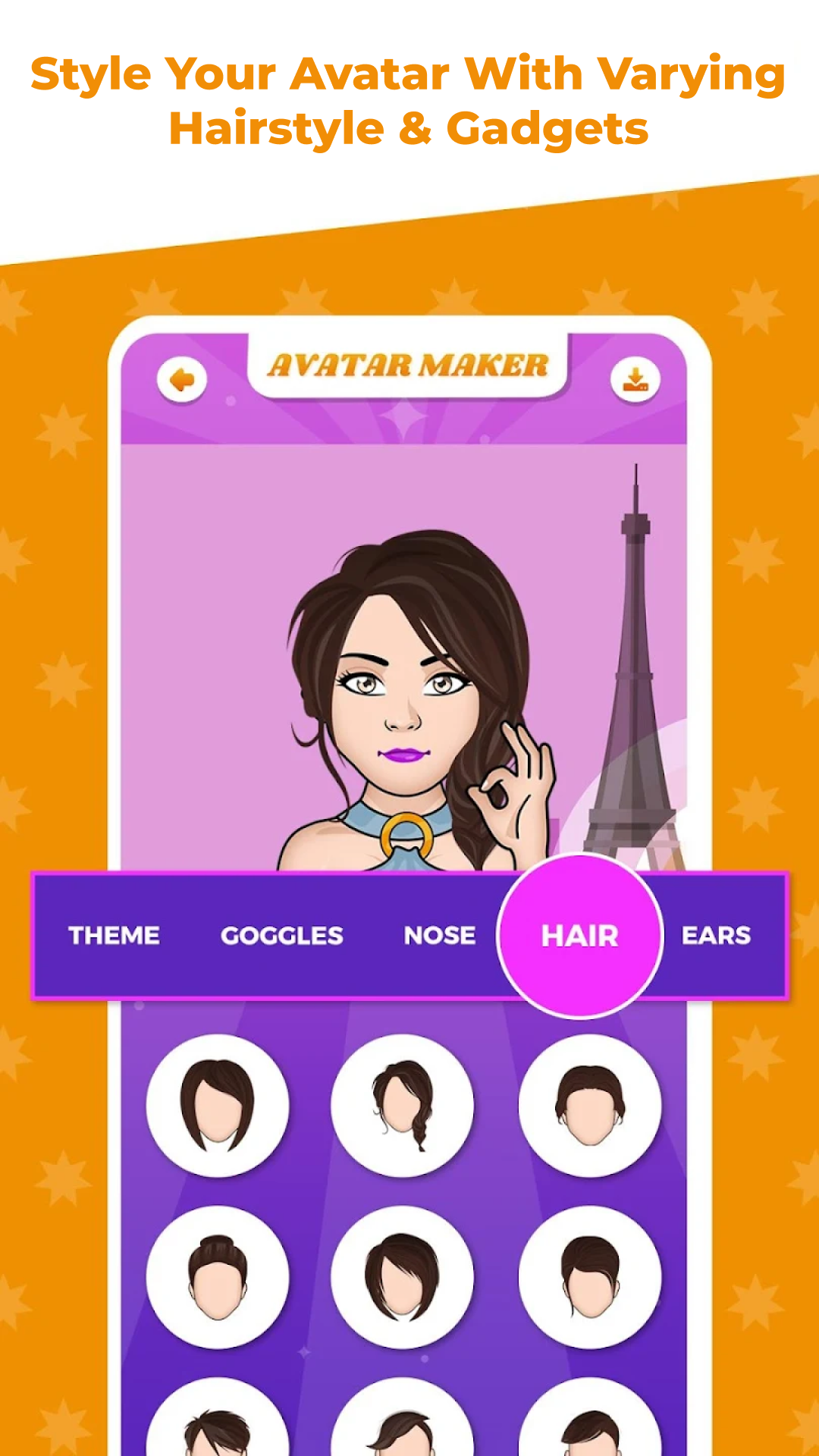 اسکرین شات 6 برنامه Avatar Maker Cartoon Character