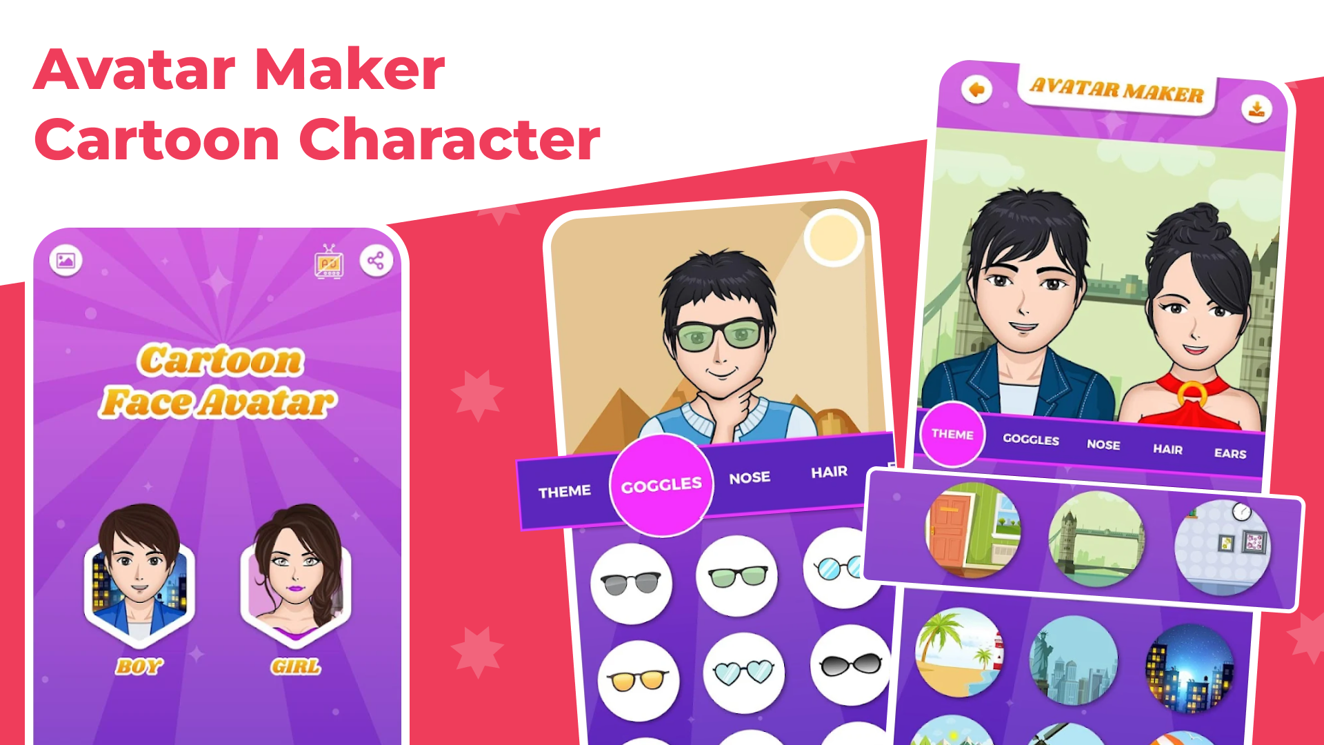 اسکرین شات 1 برنامه Avatar Maker Cartoon Character