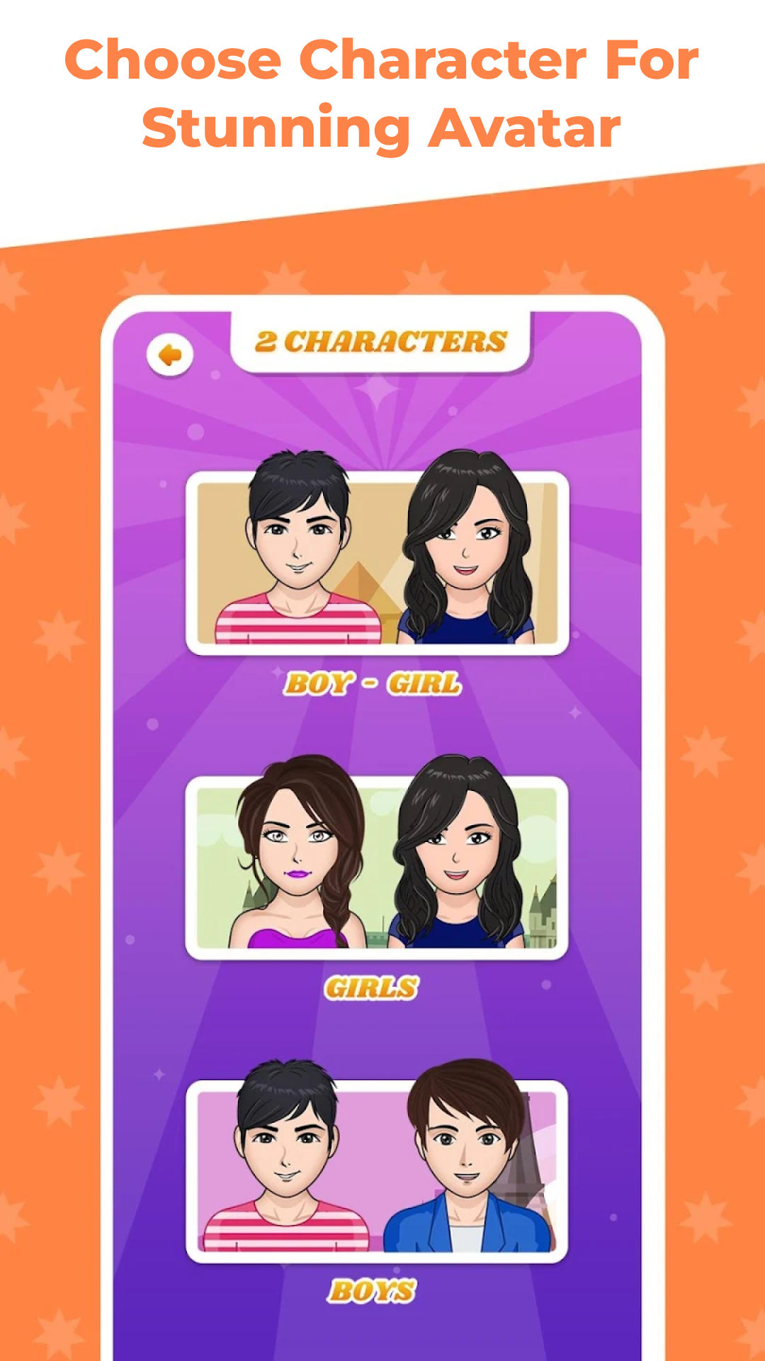 اسکرین شات 3 برنامه Avatar Maker Cartoon Character