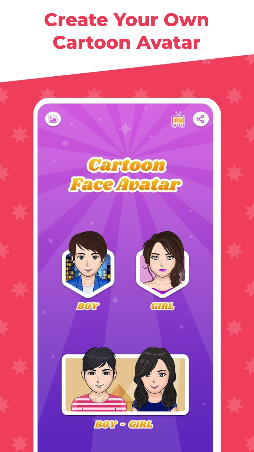 اسکرین شات 2 برنامه Avatar Maker Cartoon Character