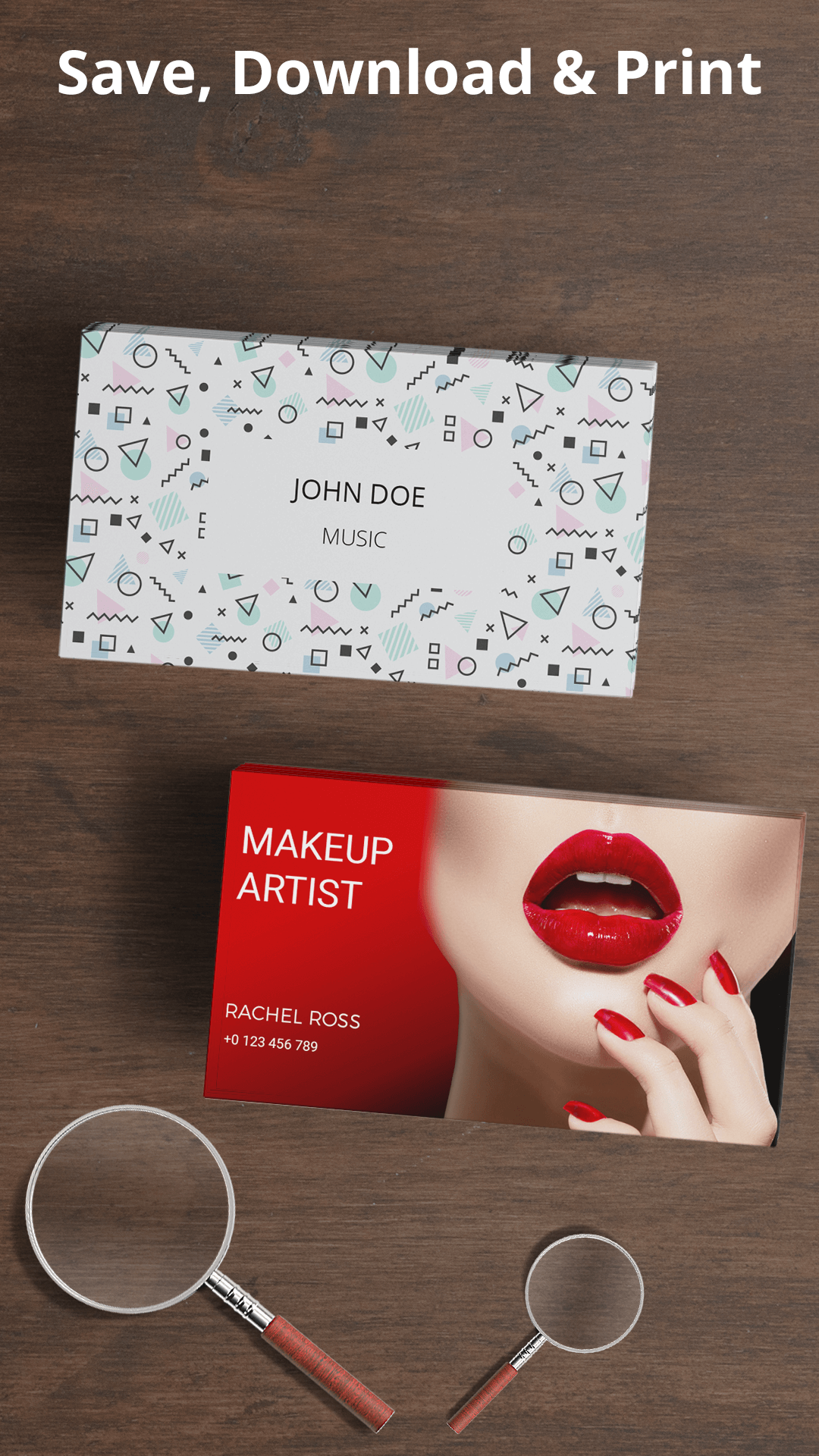 اسکرین شات 5 برنامه Business Card Maker, Templates