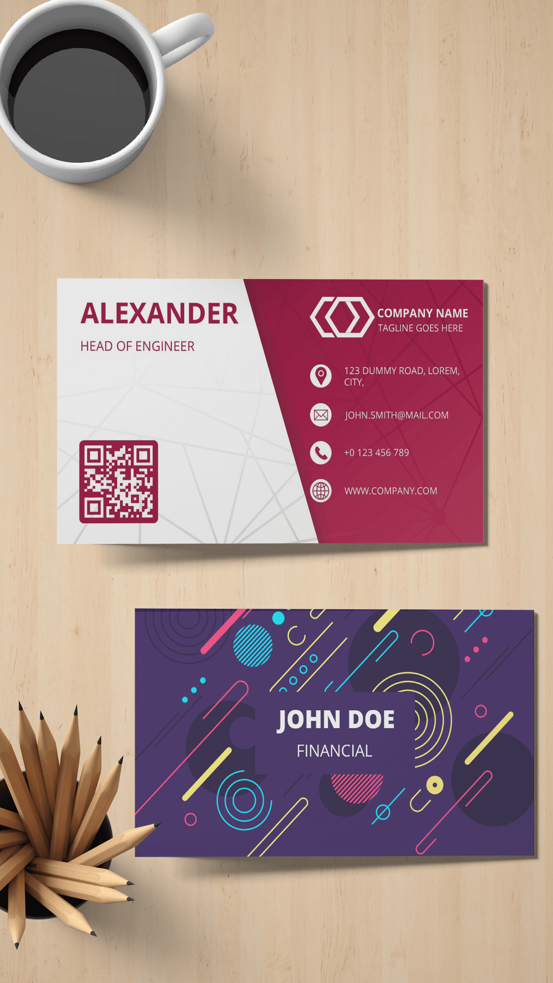 اسکرین شات 8 برنامه Business Card Maker, Templates