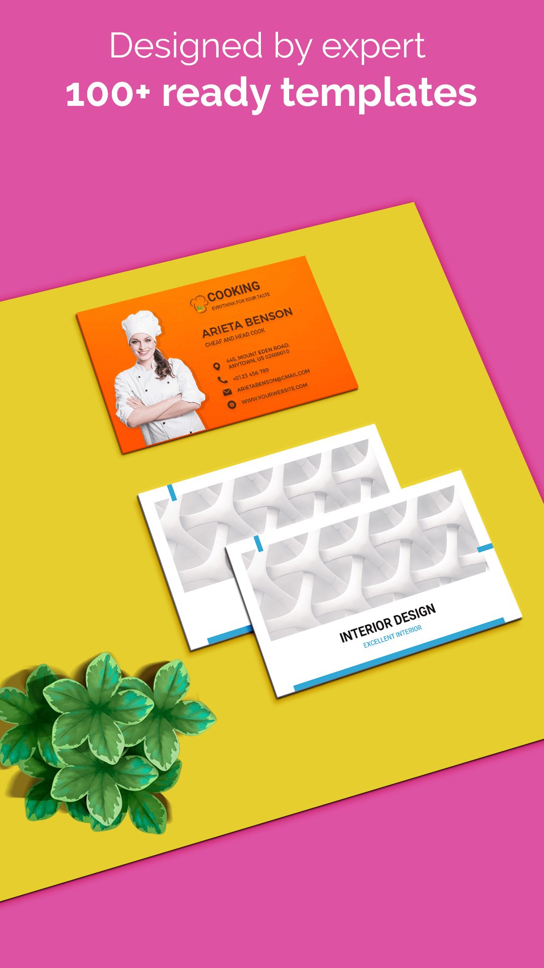 اسکرین شات 3 برنامه Business Card Maker, Templates