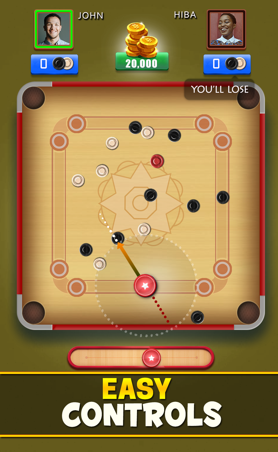 اسکرین شات 2 بازی Carrom Club: Real Carrom Board