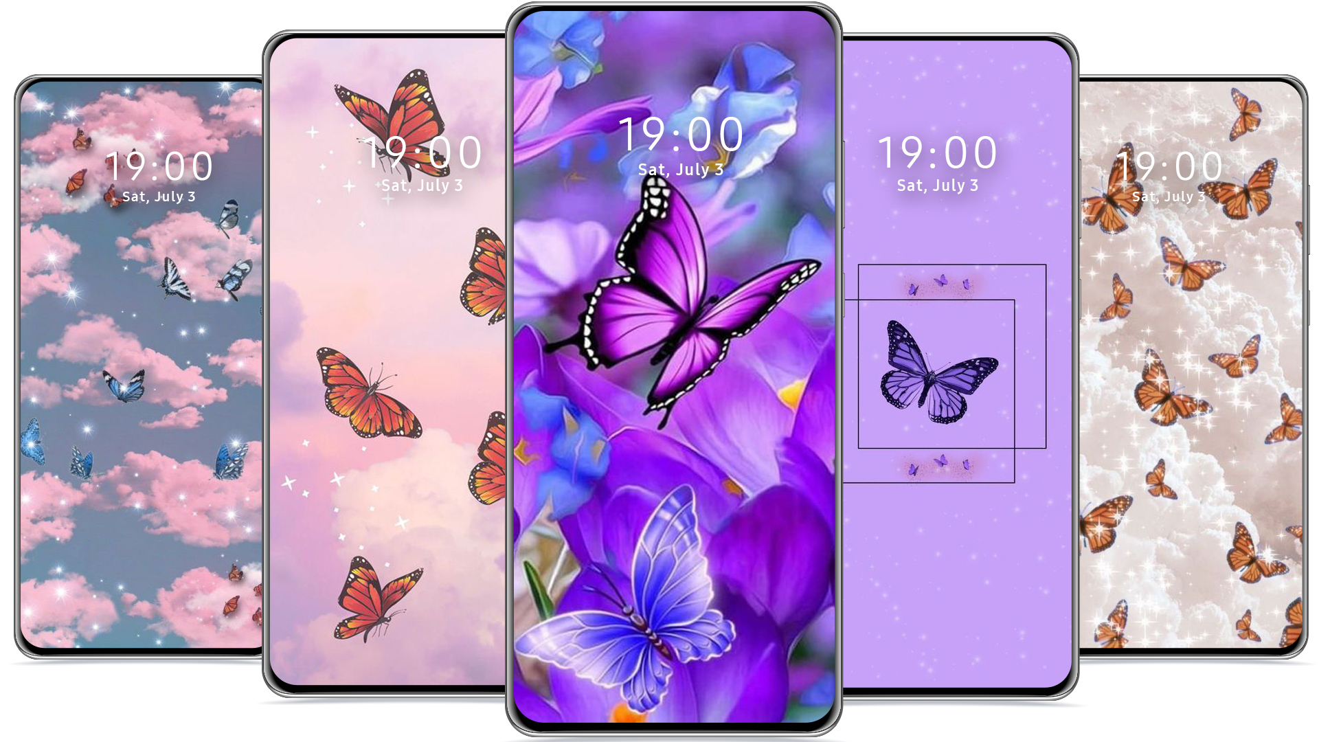 اسکرین شات 4 برنامه Butterfly Wallpaper