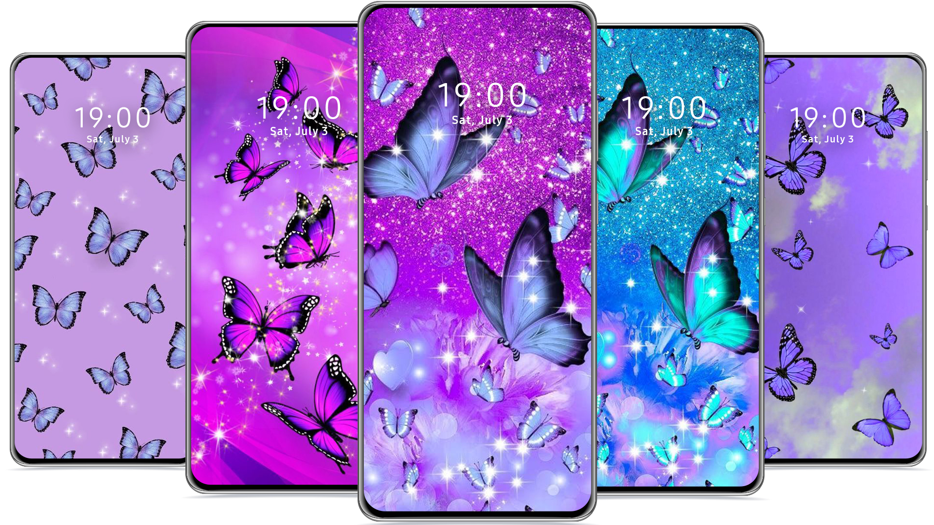 اسکرین شات 2 برنامه Butterfly Wallpaper