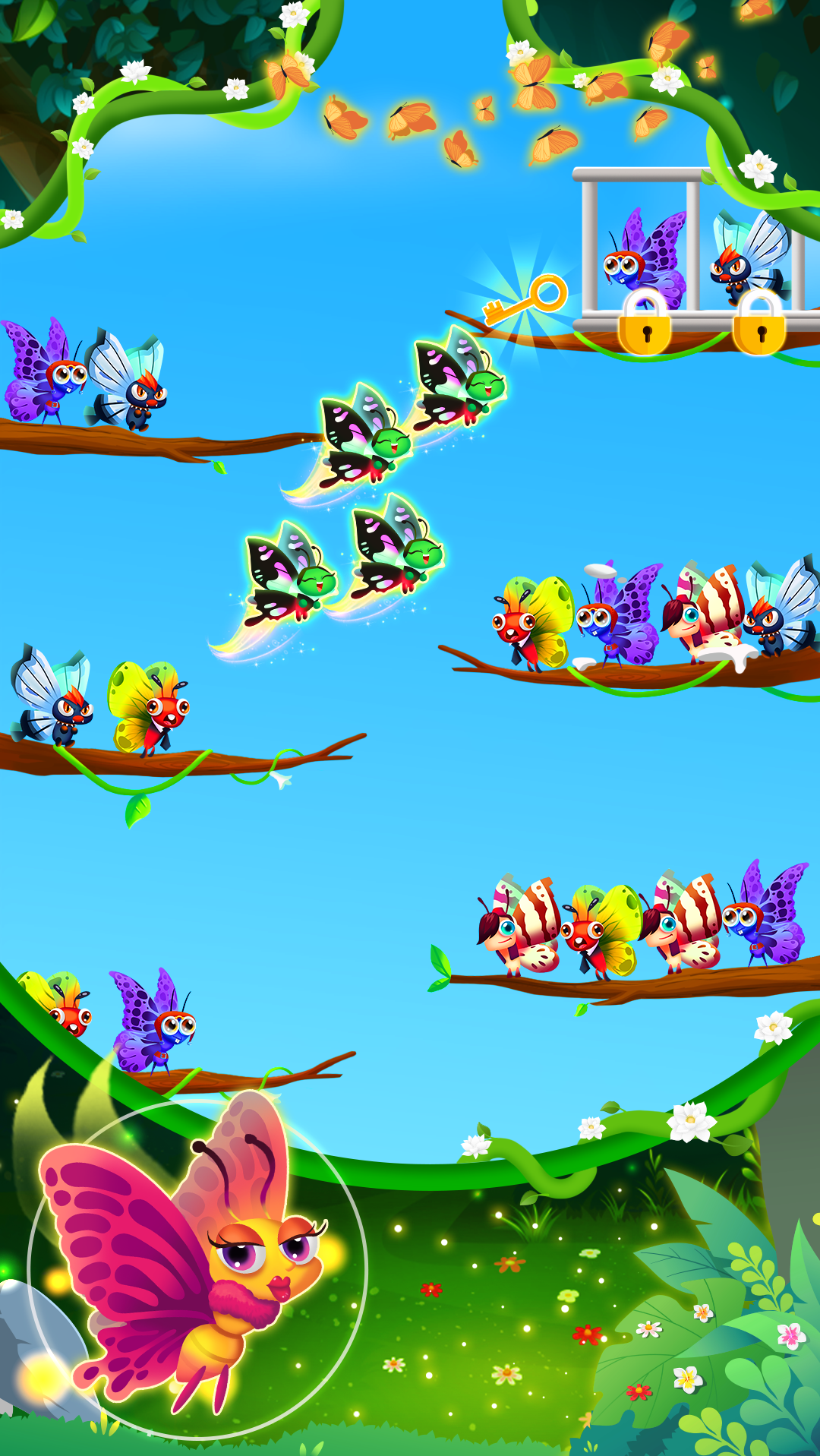 اسکرین شات 5 بازی Butterfly Sort - Sort Puzzle
