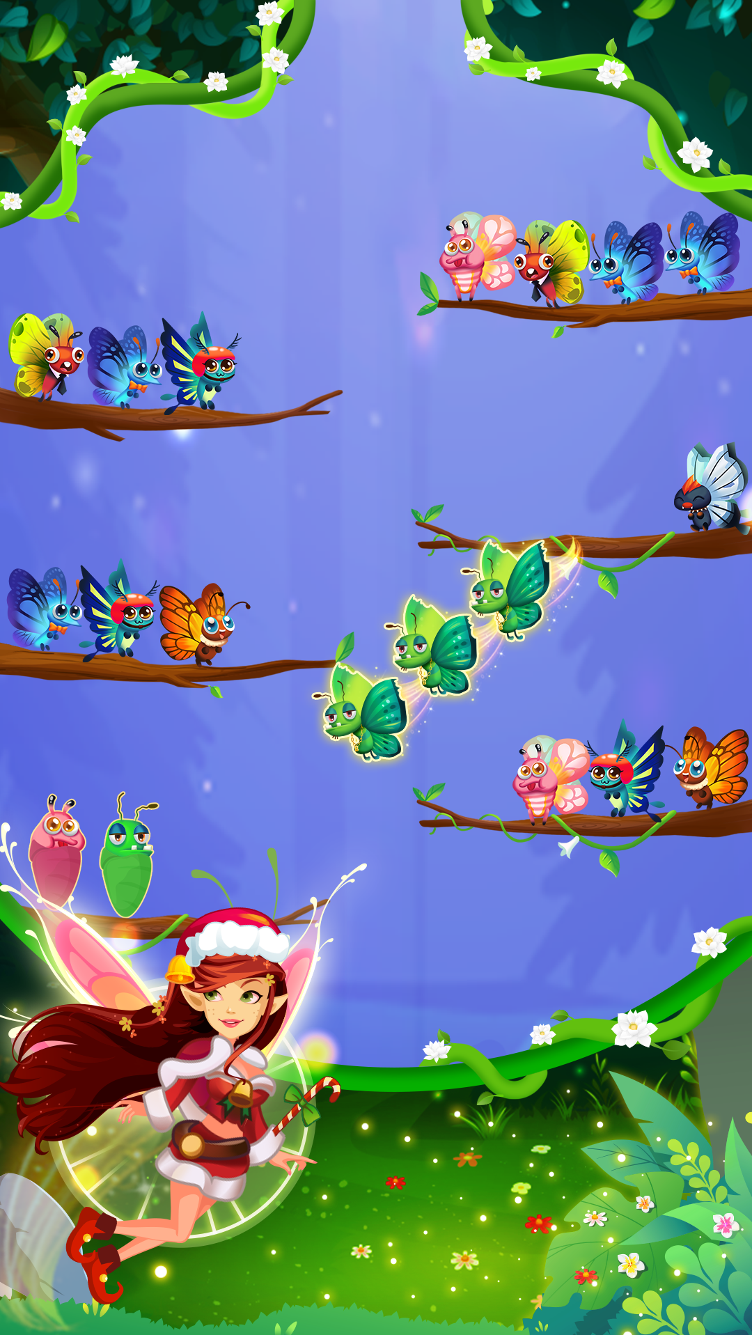 اسکرین شات 1 بازی Butterfly Sort - Sort Puzzle
