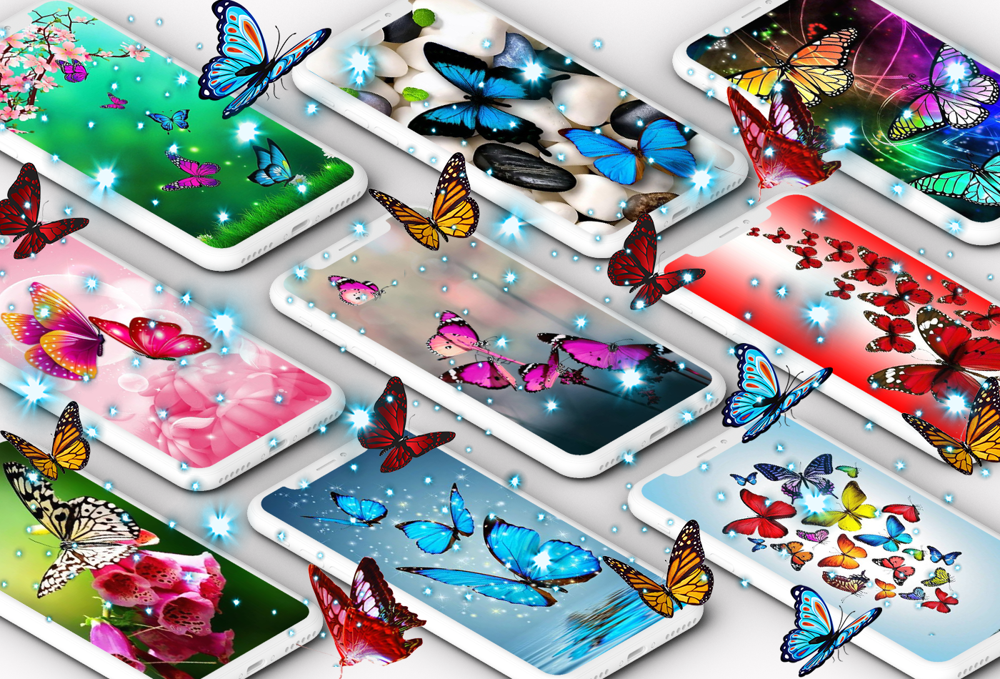 اسکرین شات 1 برنامه Butterfly Wallpaper