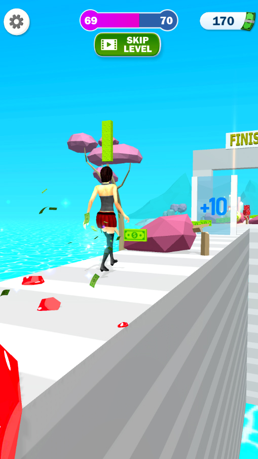 اسکرین شات 4 بازی Money Run Rich 3D Girl Game