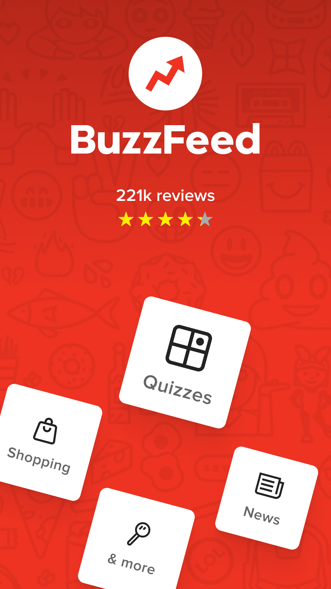 اسکرین شات 1 برنامه BuzzFeed - Quizzes & News