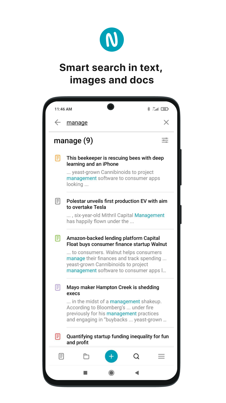اسکرین شات 4 برنامه Nimbus Note - Useful notepad