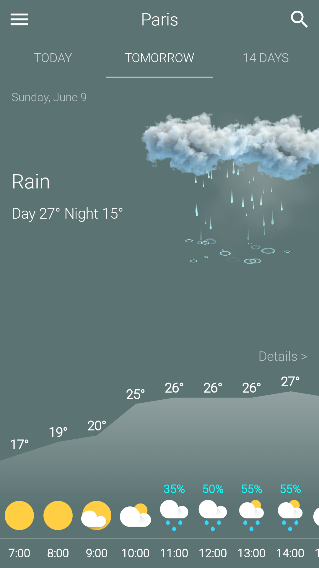 اسکرین شات 2 برنامه Weather