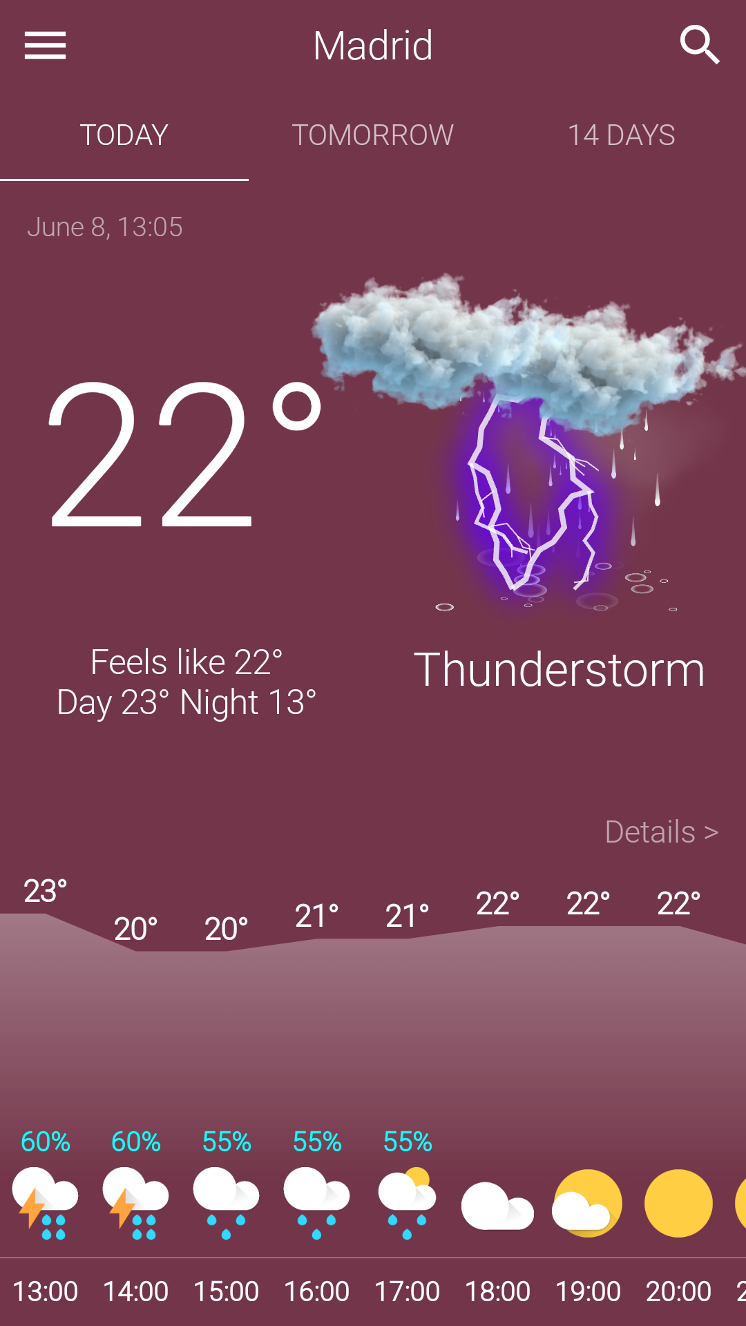 اسکرین شات 8 برنامه Weather