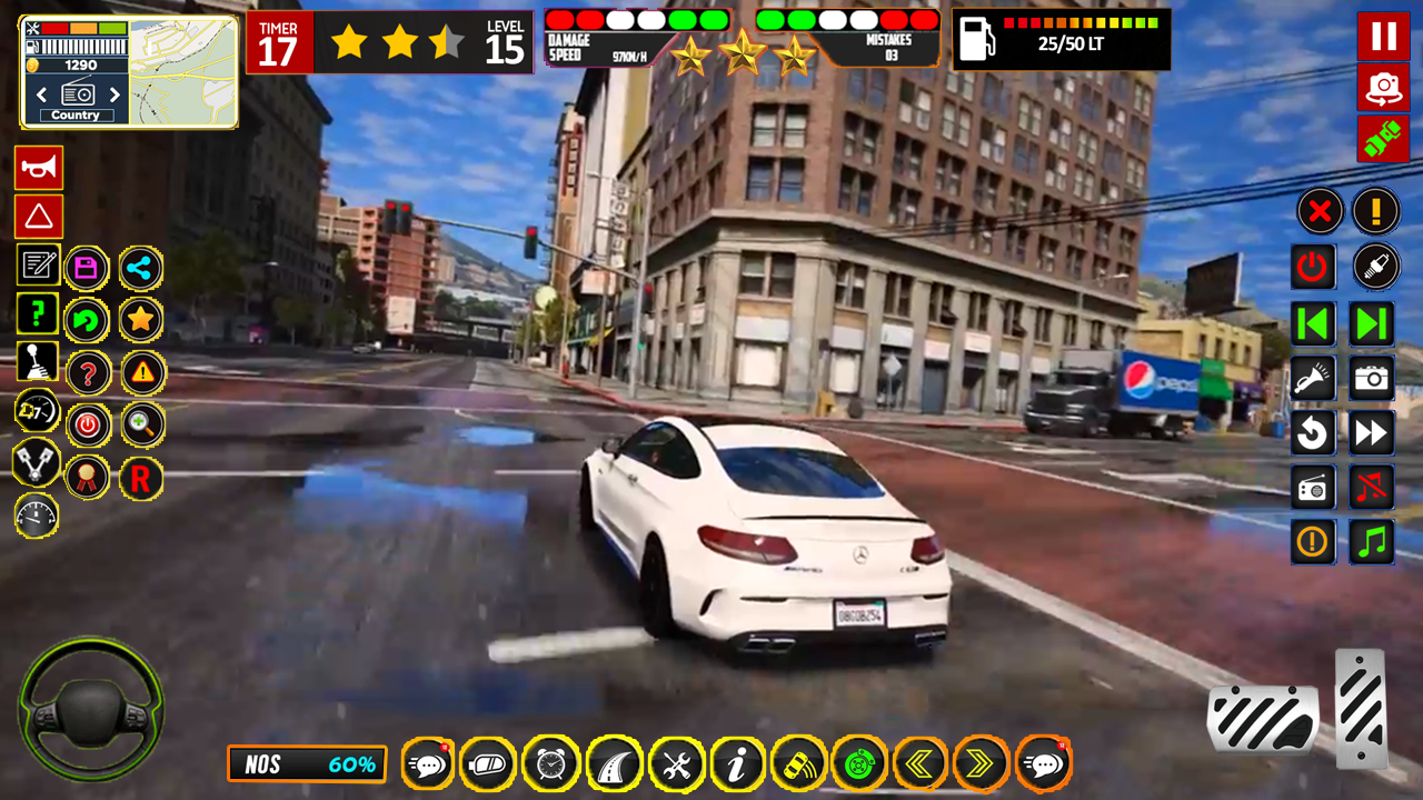 اسکرین شات 3 بازی Real Car City Driving Game 3D