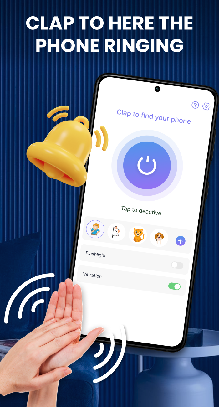 اسکرین شات 2 برنامه Find My Phone by Clap & Flash