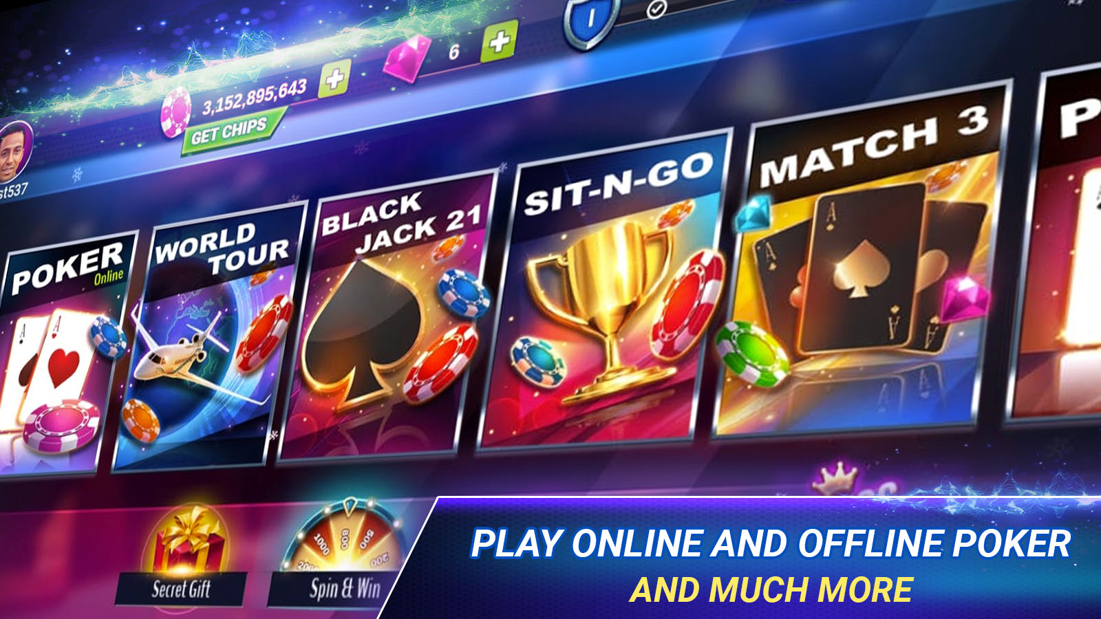 اسکرین شات 2 بازی Poker Zmist - Offline & Online