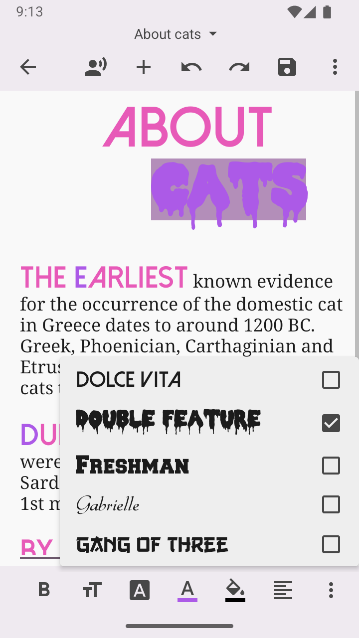 اسکرین شات 2 برنامه Text Editor