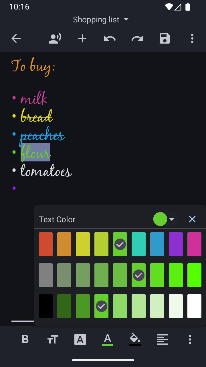 اسکرین شات 5 برنامه Text Editor