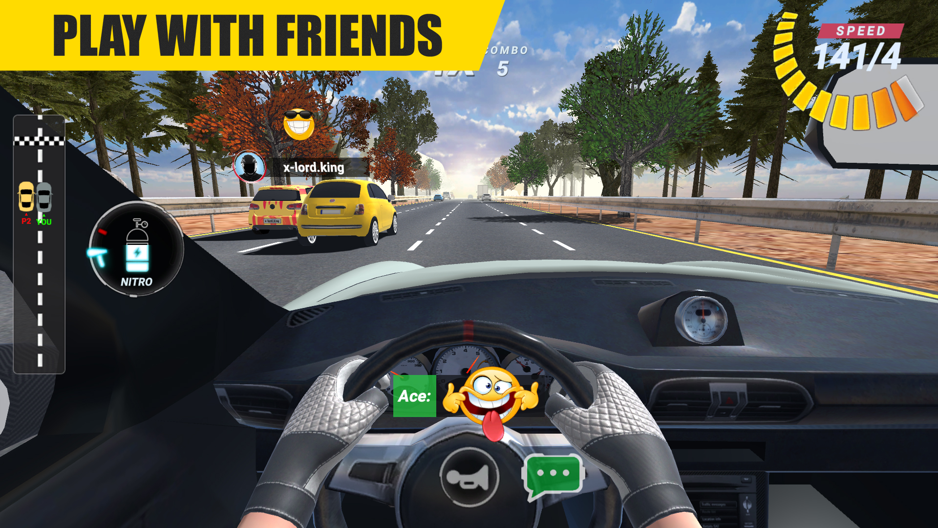 اسکرین شات 2 بازی Racing Online:Car Driving Game