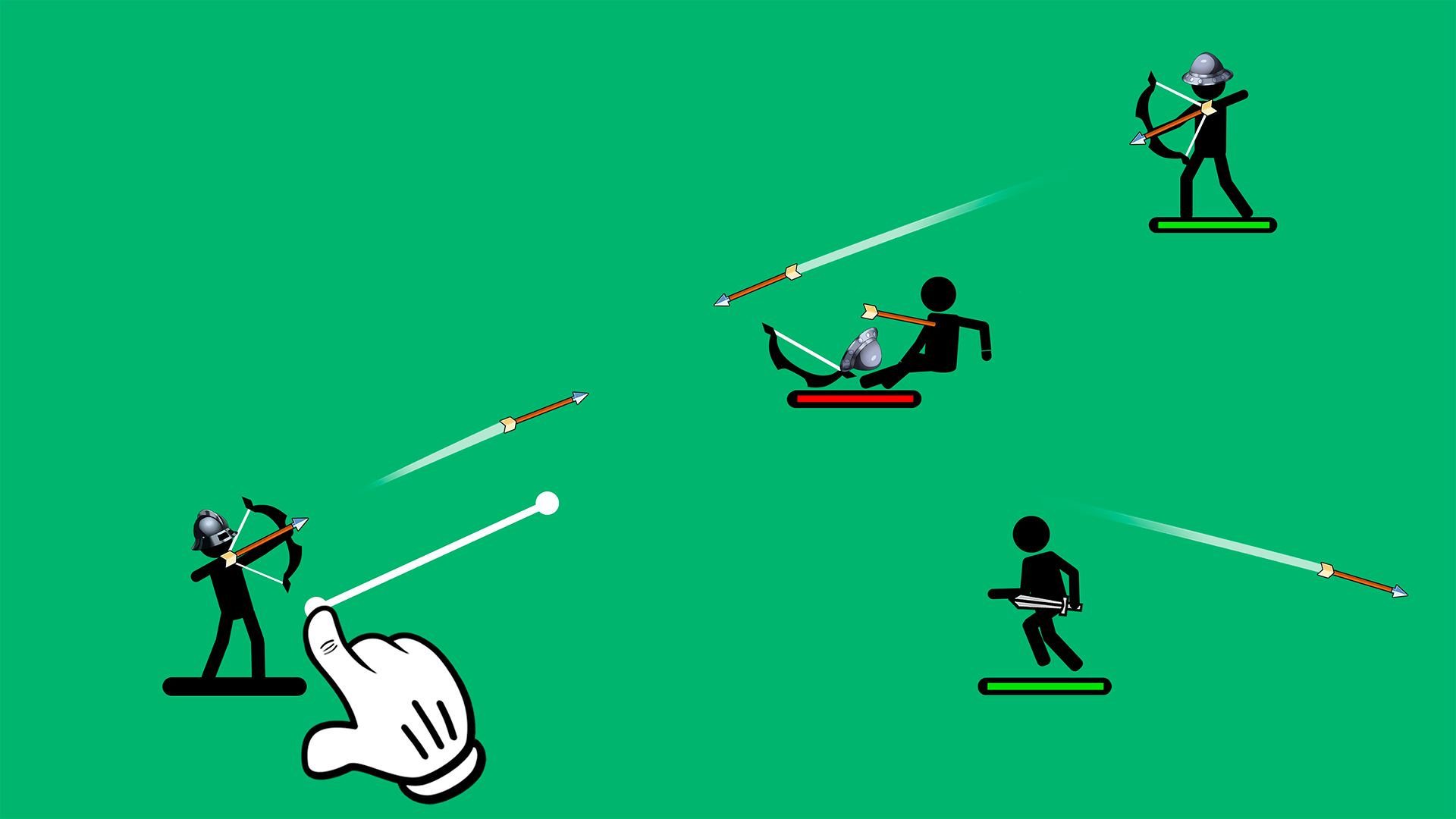اسکرین شات 2 بازی The Archers 2: Stickman Game