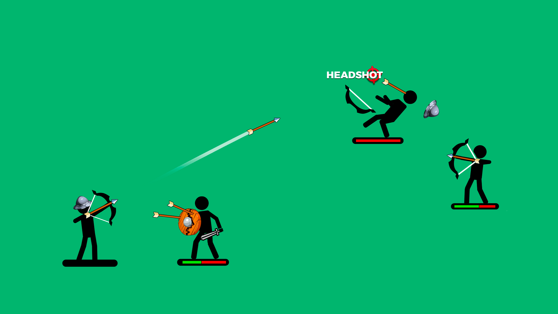 اسکرین شات 1 بازی The Archers 2: Stickman Game