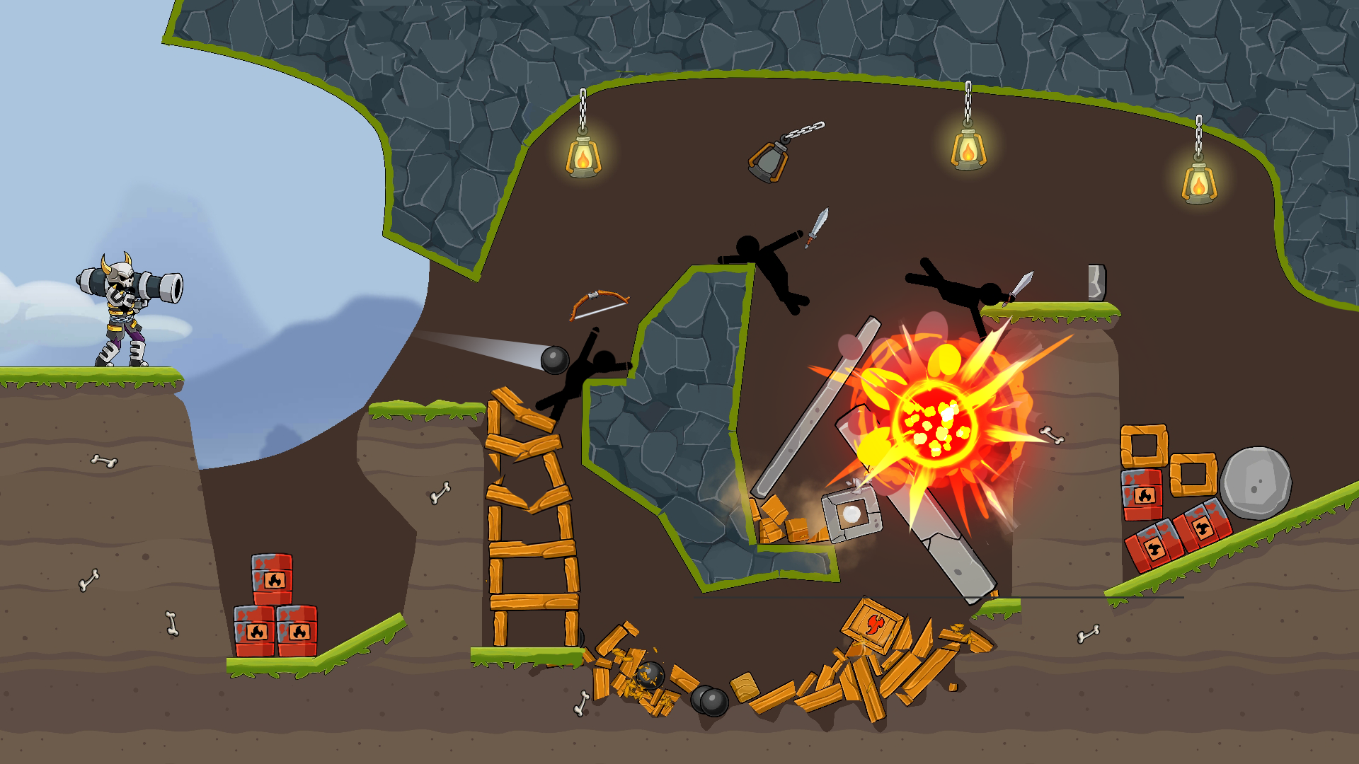 اسکرین شات 4 بازی Boom Stick: Bazooka Puzzles