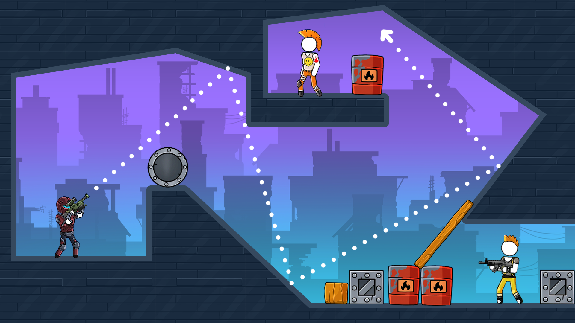 اسکرین شات 3 بازی The Gunner: Stick Gun Game