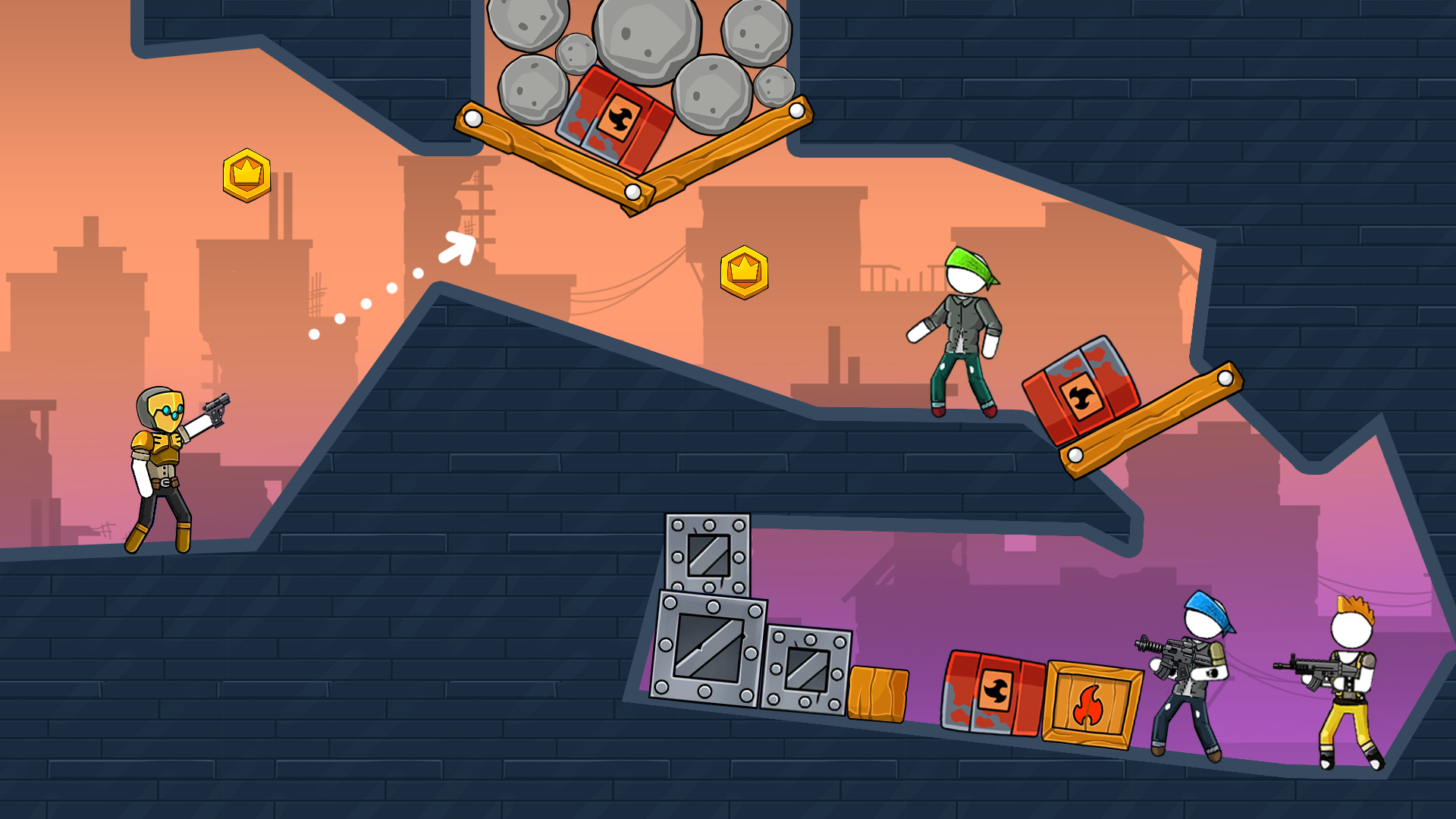 اسکرین شات 5 بازی The Gunner: Gun Hero